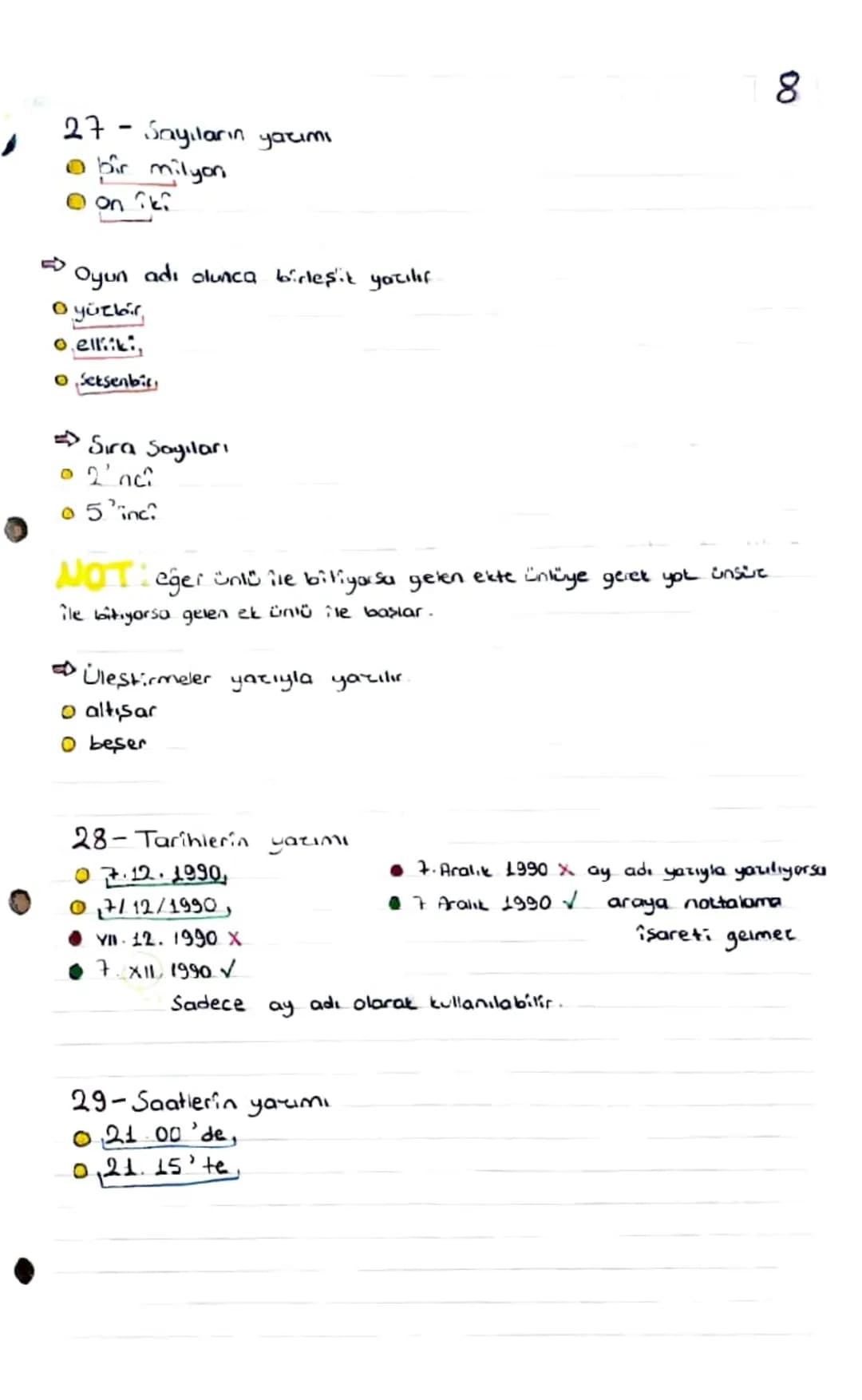 - anekdot
- apandisit
- gerobik
- rötuş

YATIM KURALLARI

- art arda
- iddia
- egzor
- inisiyatif
Türkçe
1

8
restoran
boy bos
- komodin
- h