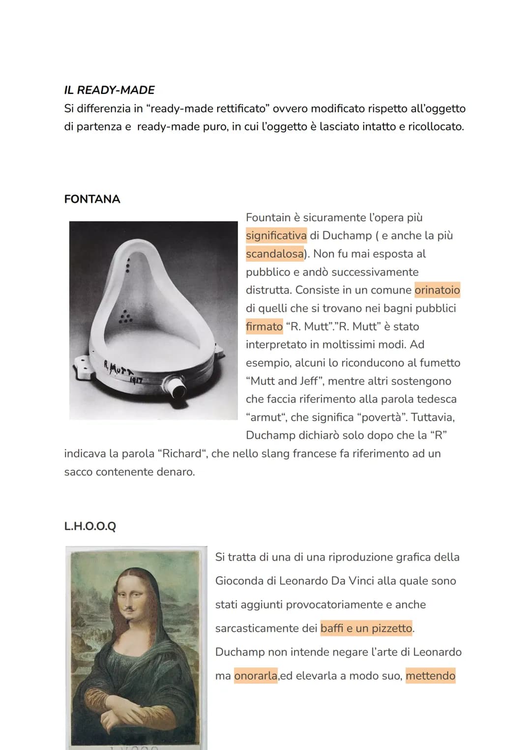 # DADAISMO

CONTESTO STORICO

Il movimento del Dadaismo nasce negli anni della guerra, contro la guerra e
contro tutta la cultura che lo pre