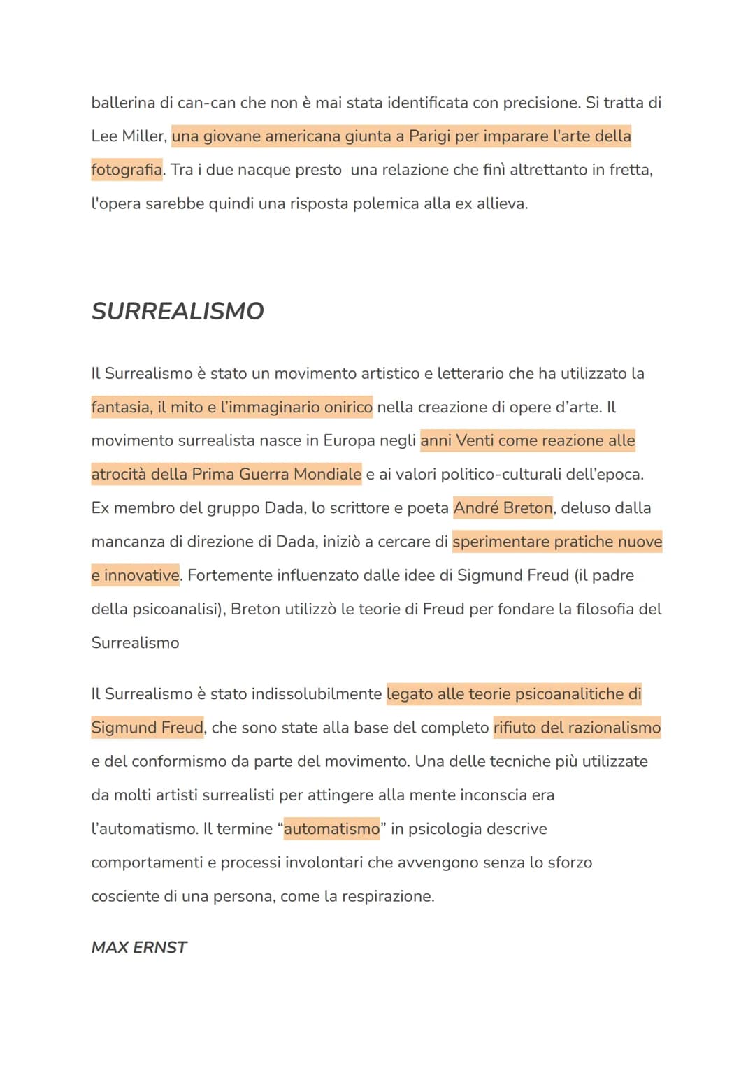 # DADAISMO

CONTESTO STORICO

Il movimento del Dadaismo nasce negli anni della guerra, contro la guerra e
contro tutta la cultura che lo pre