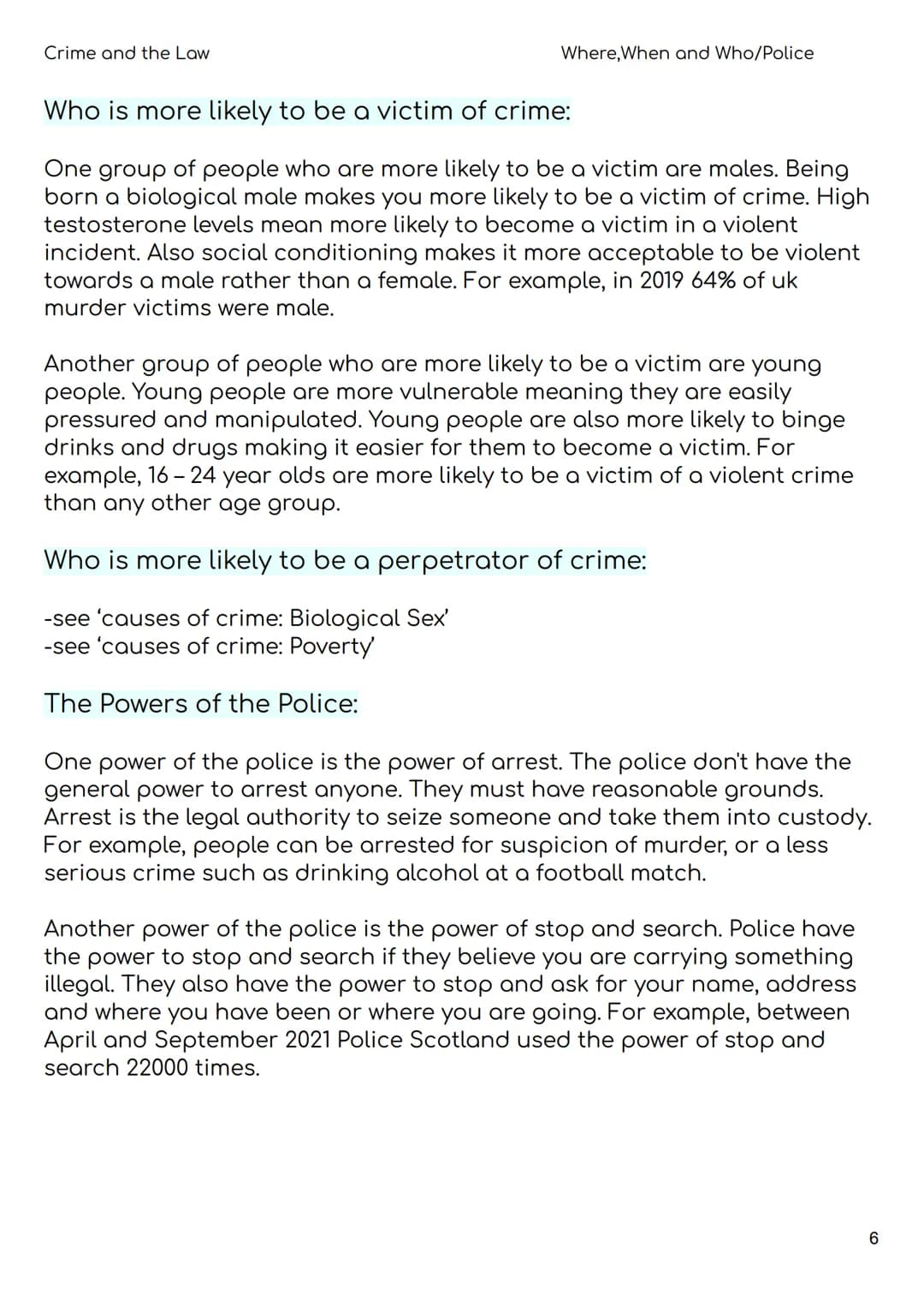 Nat 5 Modern Studies
Revision Booklet
2023
Unit 1- Crime and the Law:
- Causes of Crime
- Consequences of Crime
- Where, When and Who
- The 