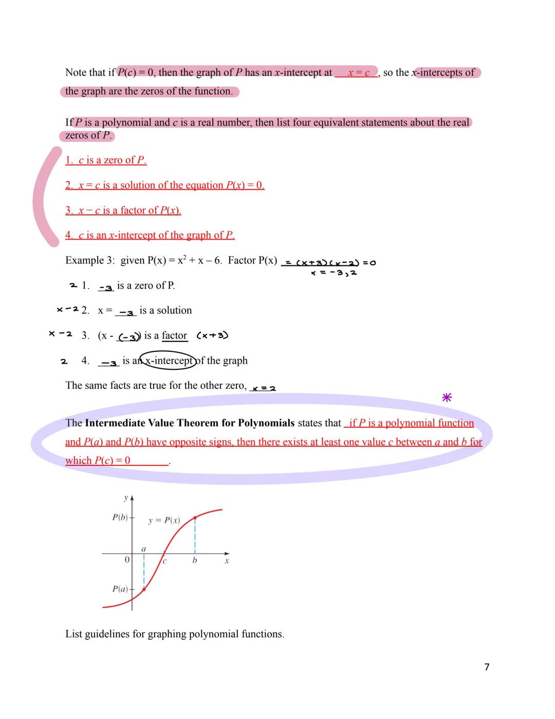 3.2 Polynomial Functions and Their Graphs

I. Polynomial Functions

A polynomial function of degree $n$ is a function of the form

$P(x) = a