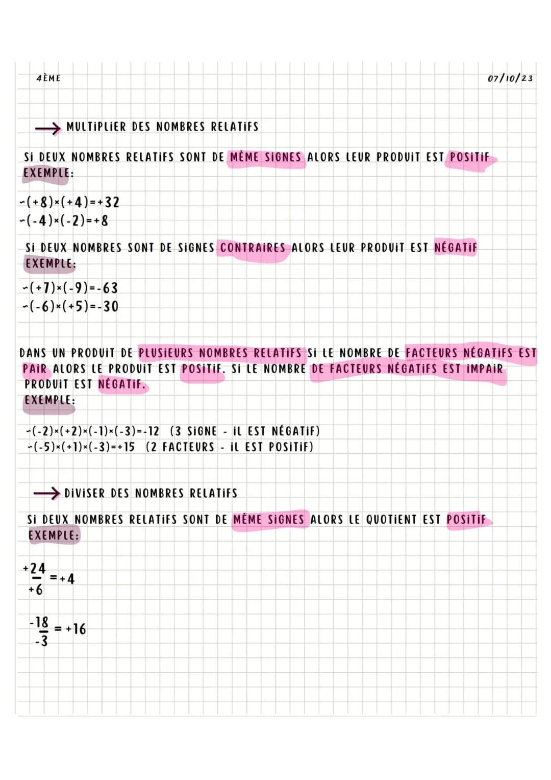 4ÈME

# maths

nombres relatifs

qu'est ce qu'un nombre relatif ?

UN NOMBRE RELATIF EST FORMÉ DE DEUX ÉLÉMENTS:

-UN SIGNE (+OU -)

-UN NOM