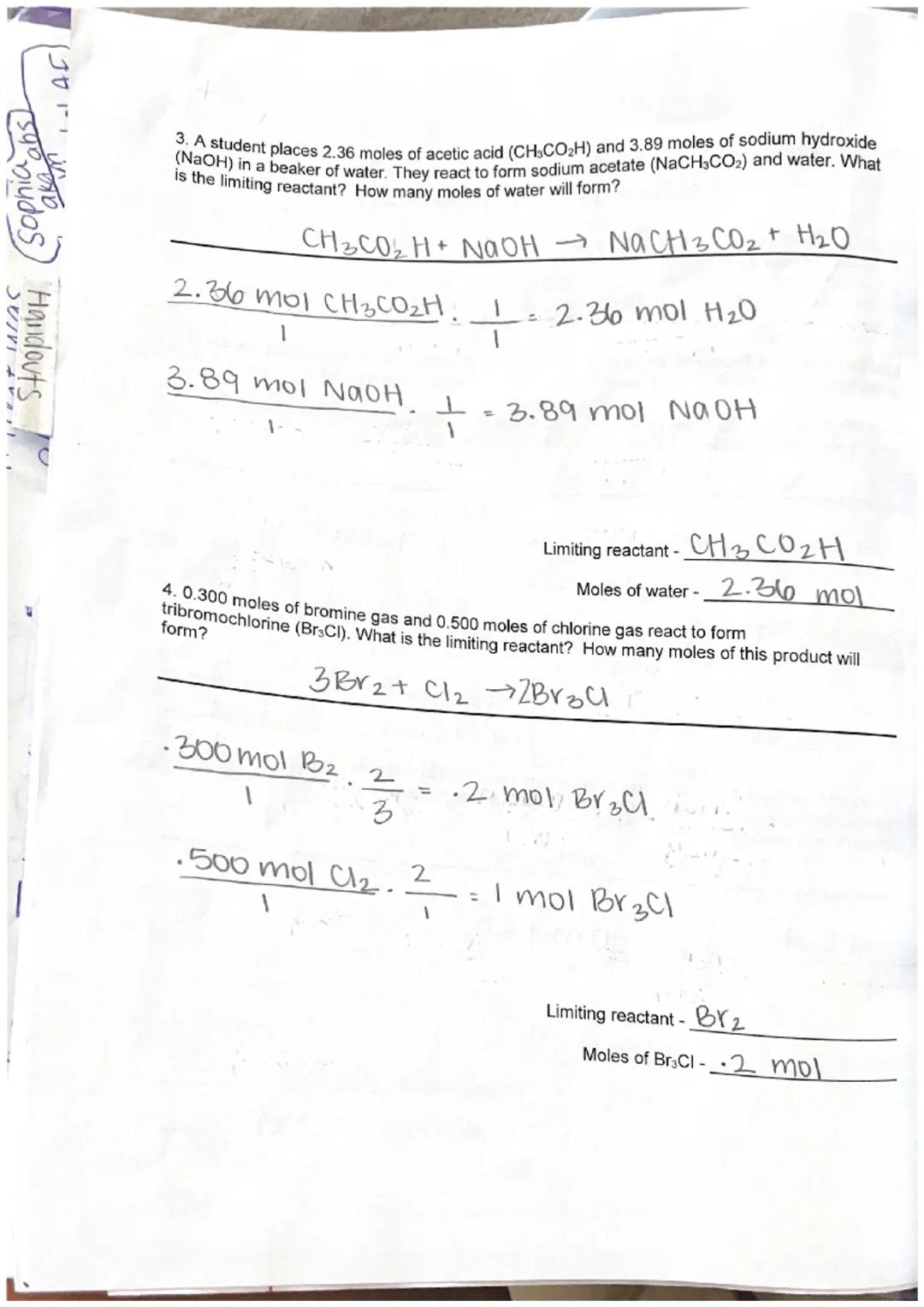 - Sophia Beach

Unit 9- Stoichiometry
- mote $\rightarrow$ mole conversion

$\frac{\text{given}}{\text{1}}$ $\frac{\text{coefficient new}}{\
