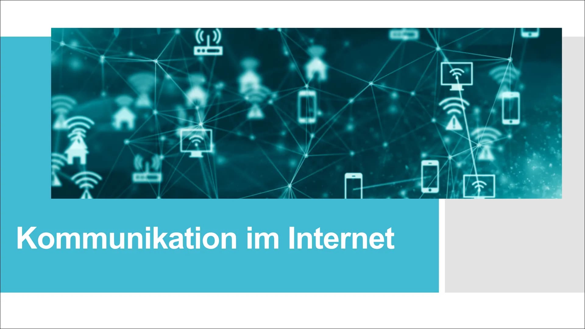 # Kommunikation im Internet # Inhaltsverzeichnis

*   Unterschiede der Kommunikation im Internet

*   Arten der Kommunikation im Internet

*