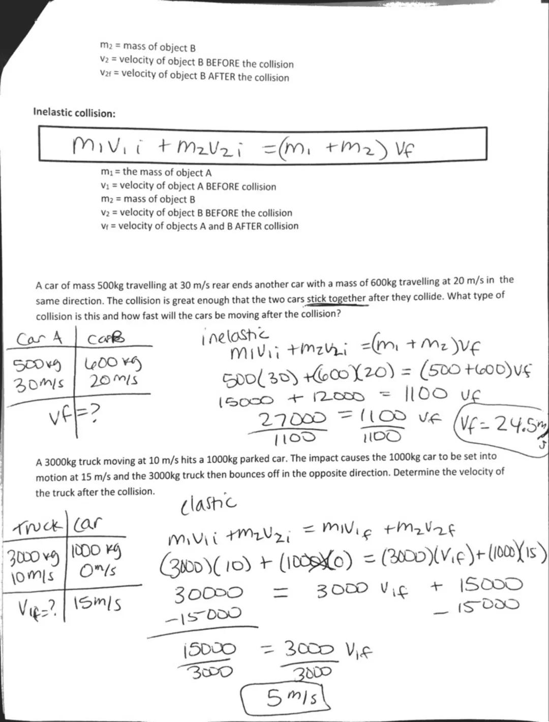Momentum and Impulse Review:

Momentum --- think Pomentum

Momentum is the product of the object's mass of velocity.

Formula:

$P=mv$

mome