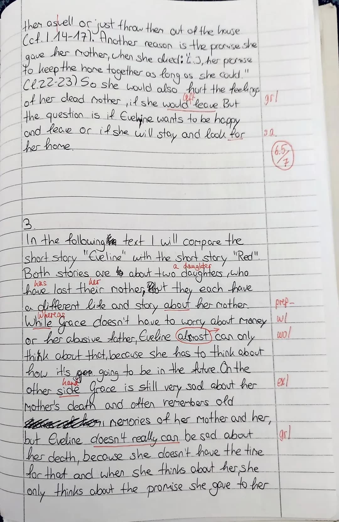 E1e12 (BaK)
Name: Casina Ludwig
30th September, 2022

Test 1

Eveline
by James Joyce

In the following excerpt from the short story Eveline 