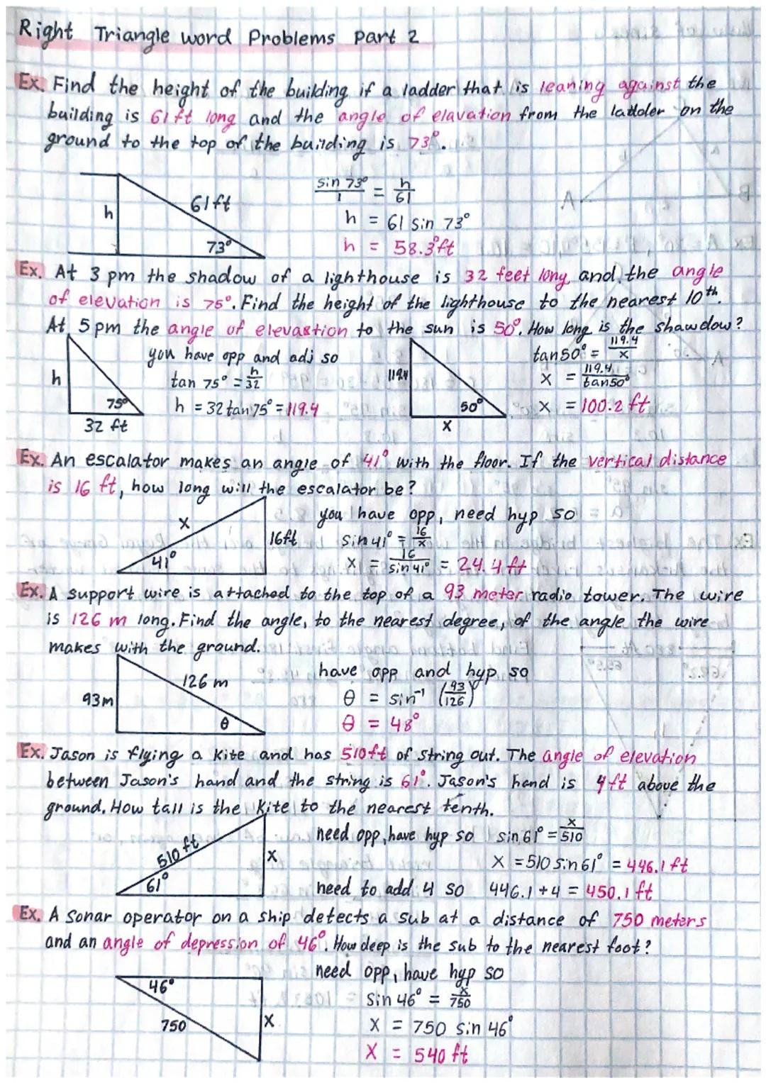 # Right Triangle word Problems Part 1

Ex. Joe wants to clean his and story windows and needs to buy a
ladder that will reach at least 32 fe