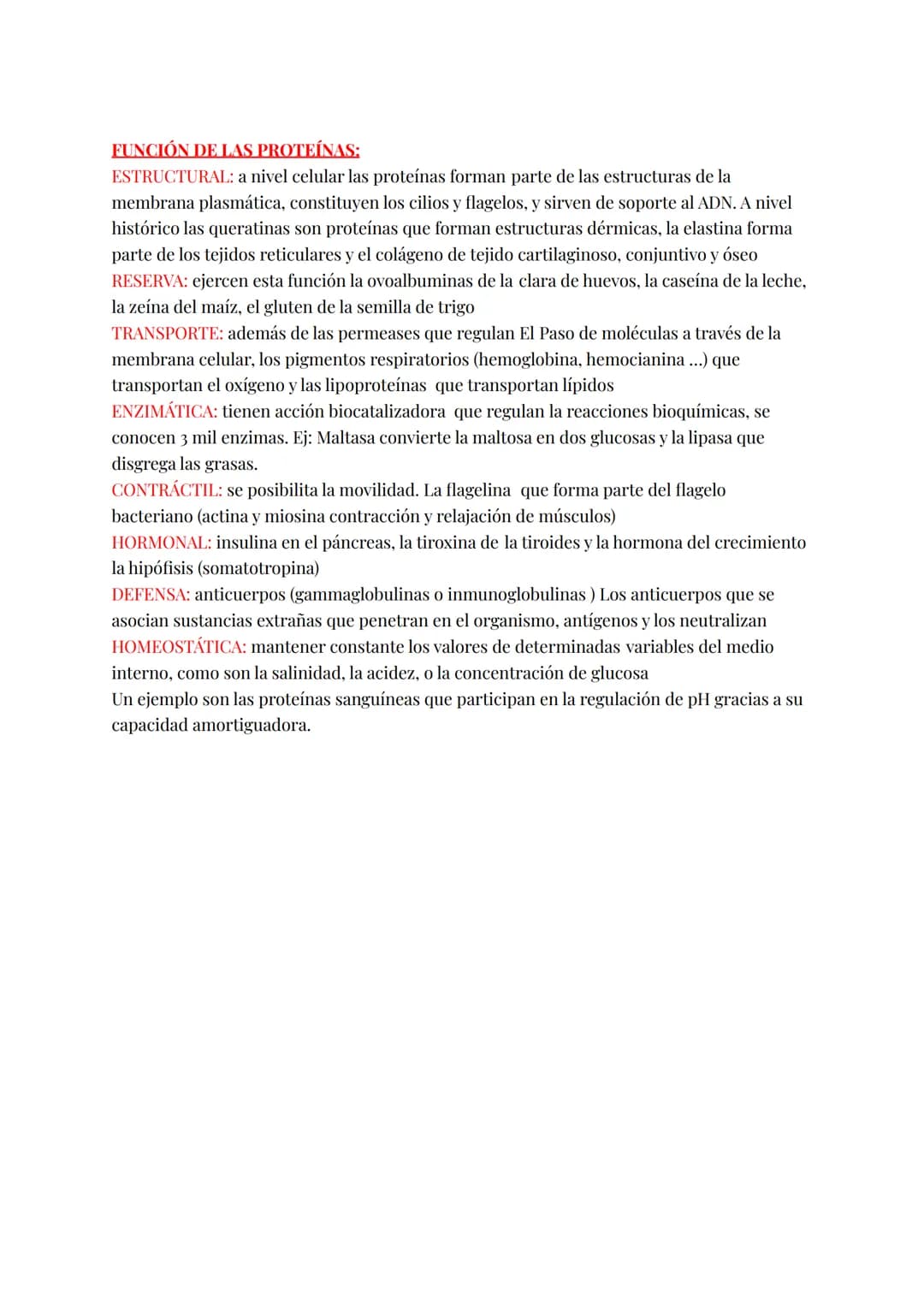 # PROTEÍNAS:
Formadas por C, O, H y N y una mejor cantidad Sy P (a veces I, Ca, Fe, Mg, Co)
Del peso seco del hombre representa el 50%
Polím