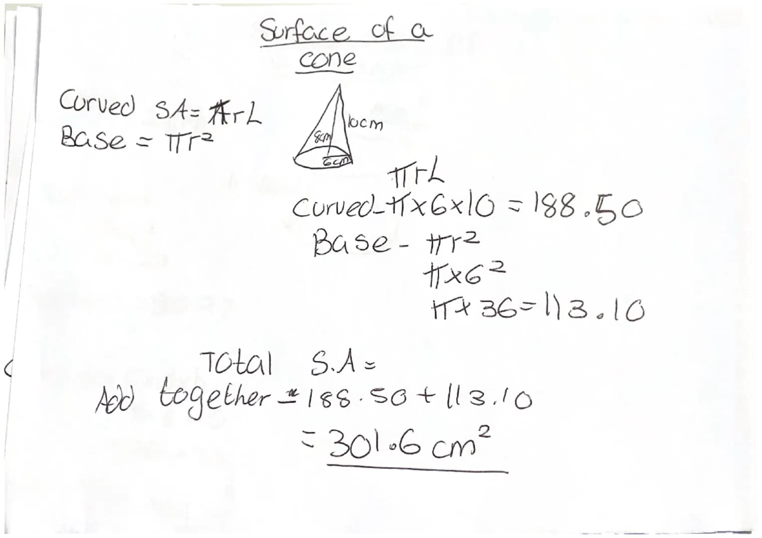 # Parts of a circle

Radius

Diameter

Circumference

chord

Arc

Tangent

Segment

Sector ```markdown
# Pressure

![F/P/A]

Pressure = Forc