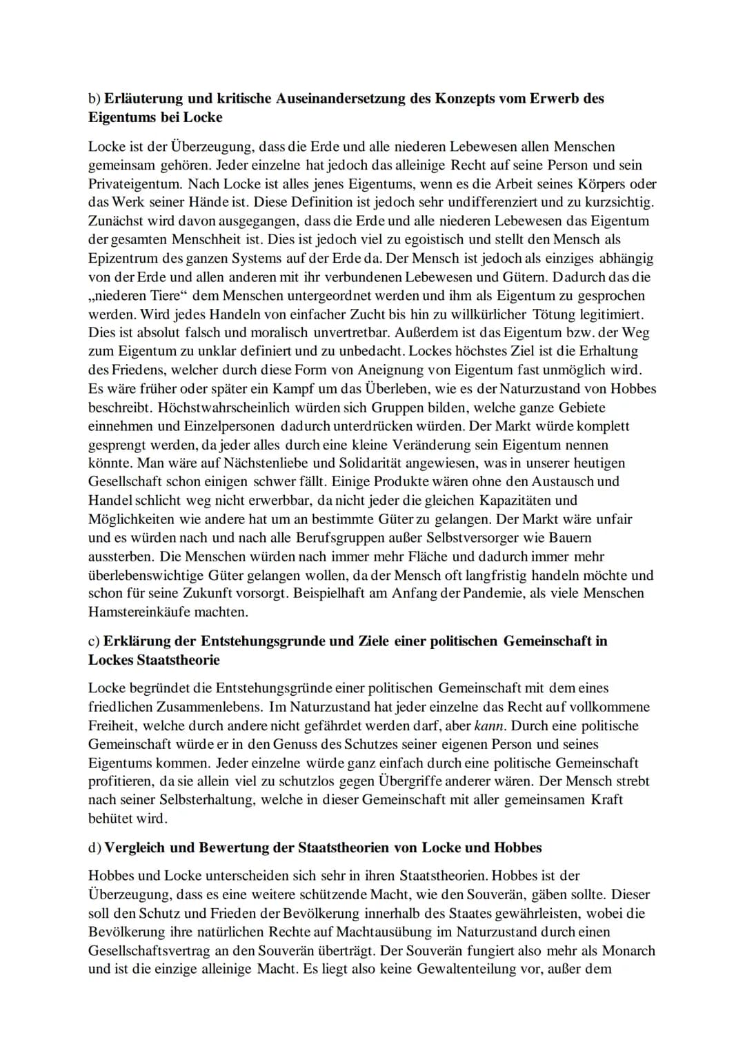 Grundlagen der Staatstheorien - Naturzustand und Gesellschaftsvertrag

1a) Naturzustand der Menschen bei John Locke

John Locke definiert de