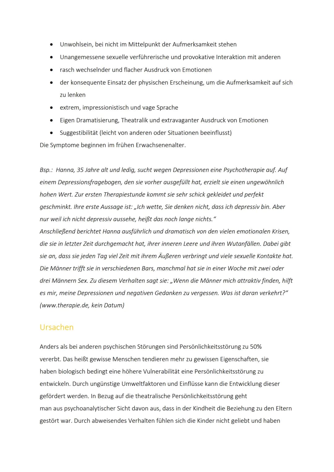 # PERSÖNLICHKEITSSTÖRUNGEN

Bei einer Persönlichkeitsstörung handelt es sich im Allgemeinen um stabile denk und Handels
Muster die so extrem