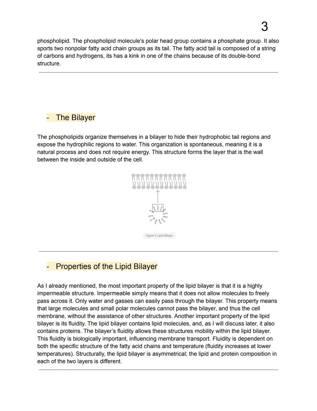 1

# Cell Membranes

- Important structures because they function as a barrier from the outside environment.
- Acts as a threshold which sel