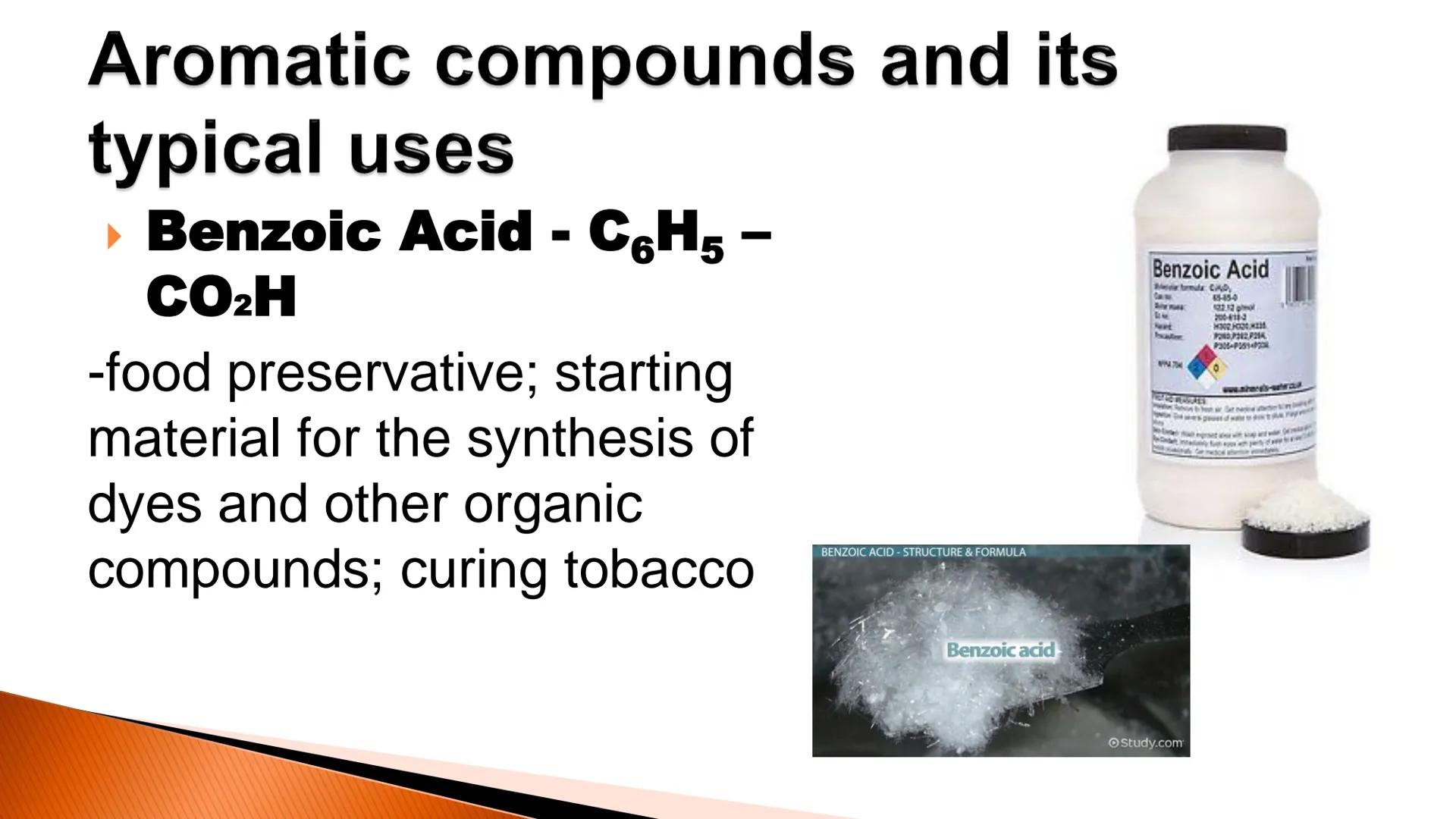 # Benzene & Aromatic
Compounds

Based on McMurry's Organic Chemistry, 7th edition # Discovery of benzene

► Isolated in 1825 by Michael Fara