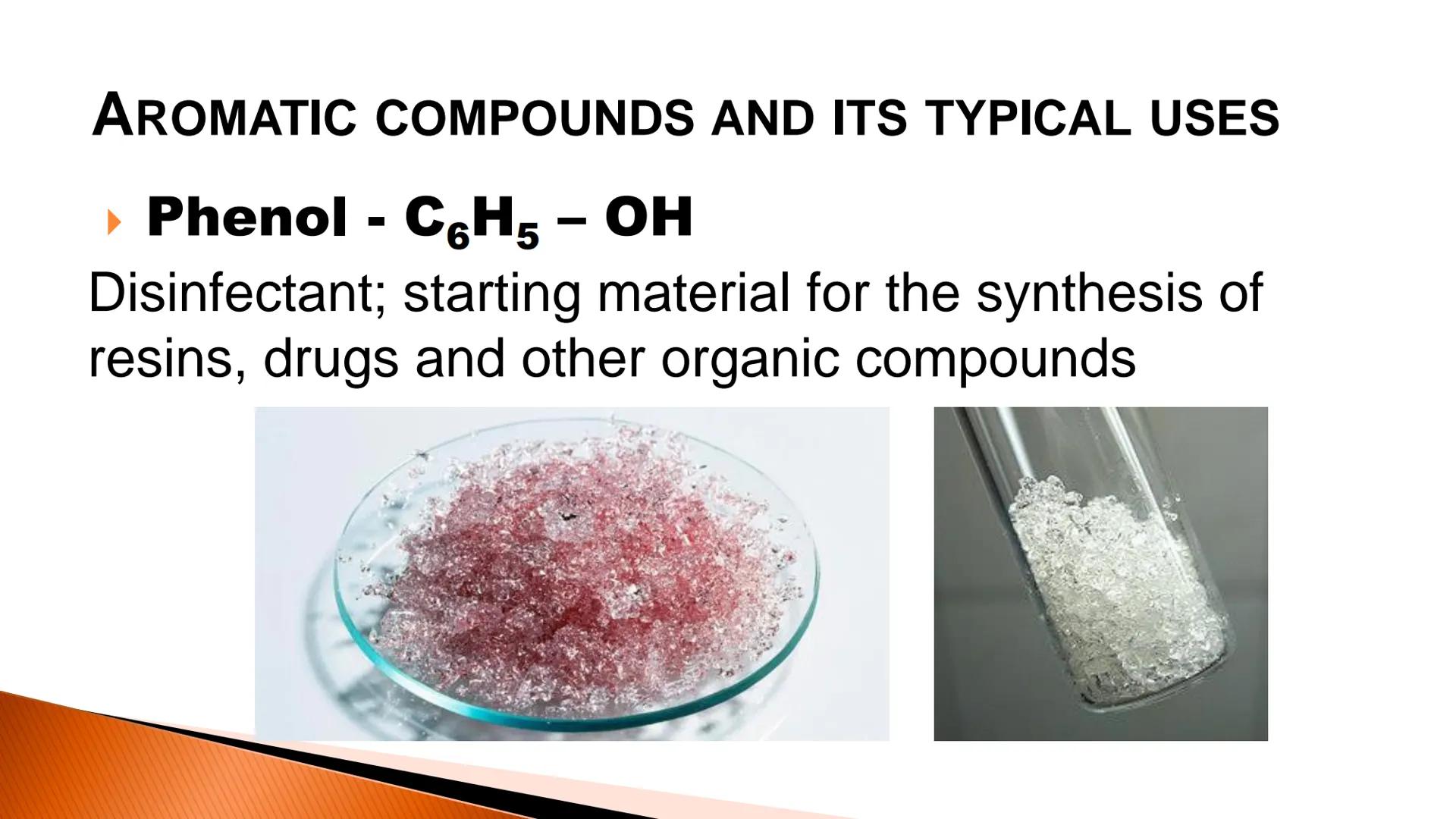 # Benzene & Aromatic
Compounds

Based on McMurry's Organic Chemistry, 7th edition # Discovery of benzene

► Isolated in 1825 by Michael Fara
