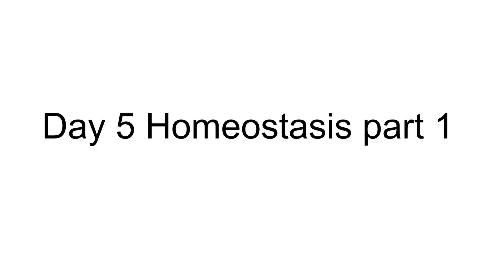 # Day 5 Homeostasis part 1 # Introduction to Thermoregulation in Humans

What is thermoregulation, and why is it important for the human bod