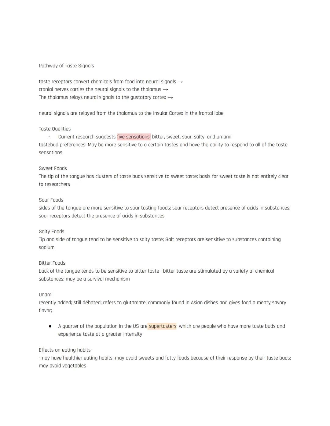 # Biopsychology Notes
Unit 3 - Biopsychology: Sensation and Perception

Touch, Taste, and Smell: The Other Senses

The Tactile System: is th