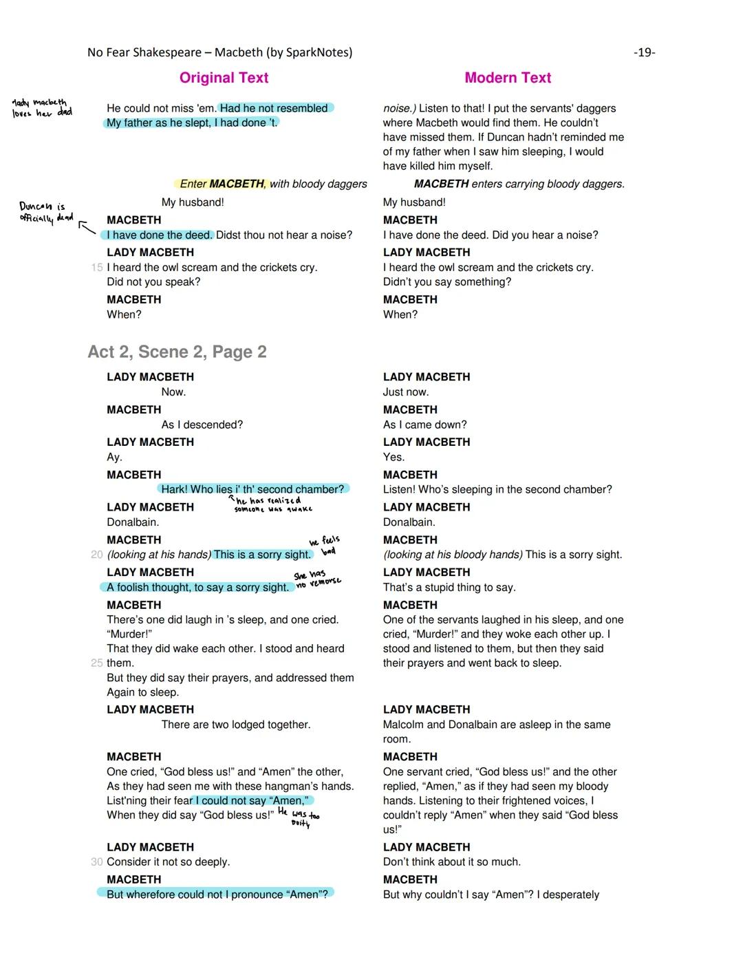 No Fear Shakespeare - Macbeth (by SparkNotes)

Original Text

A limbeck only: when in swinish sleep
Their drenchèd natures lie as in a death
