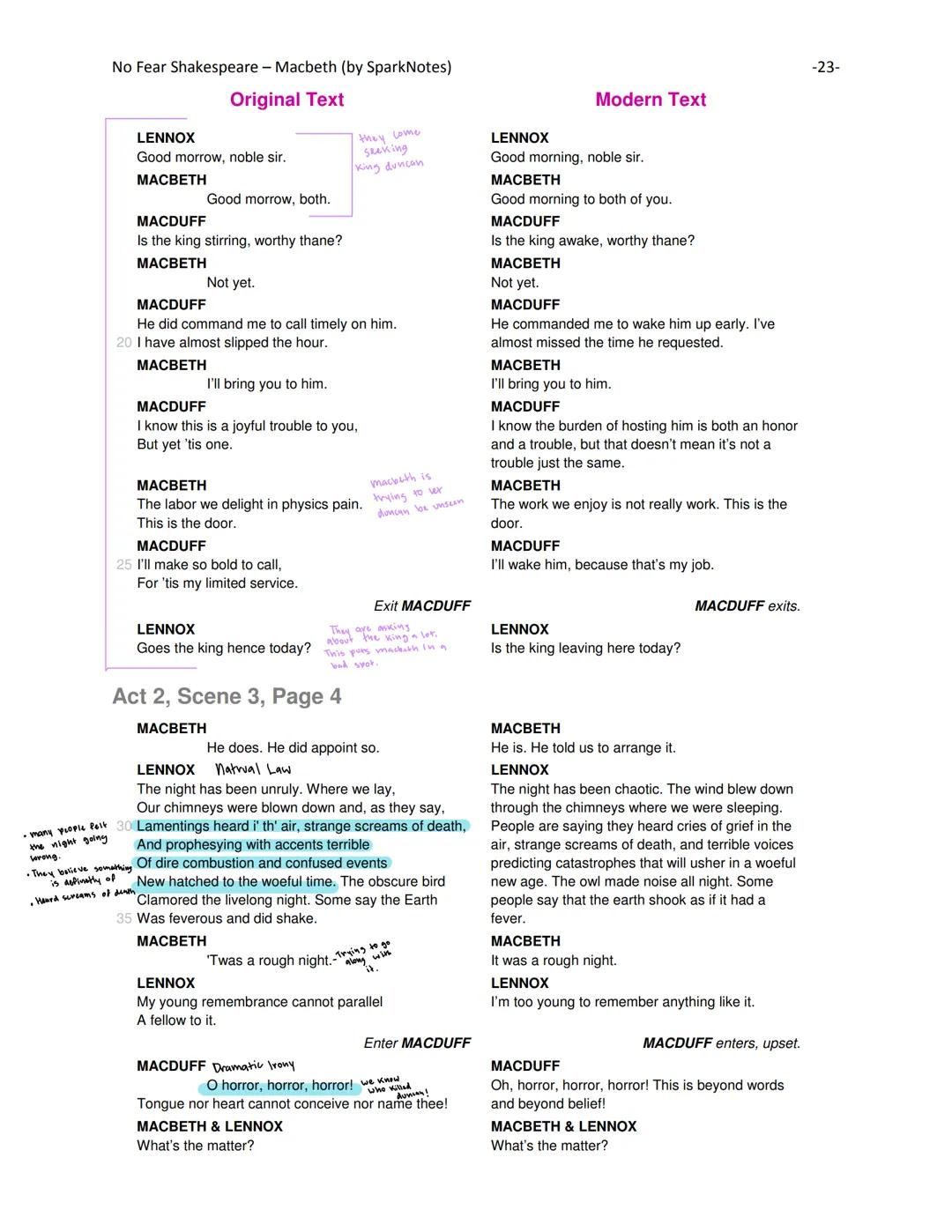 No Fear Shakespeare - Macbeth (by SparkNotes)

Original Text

A limbeck only: when in swinish sleep
Their drenchèd natures lie as in a death