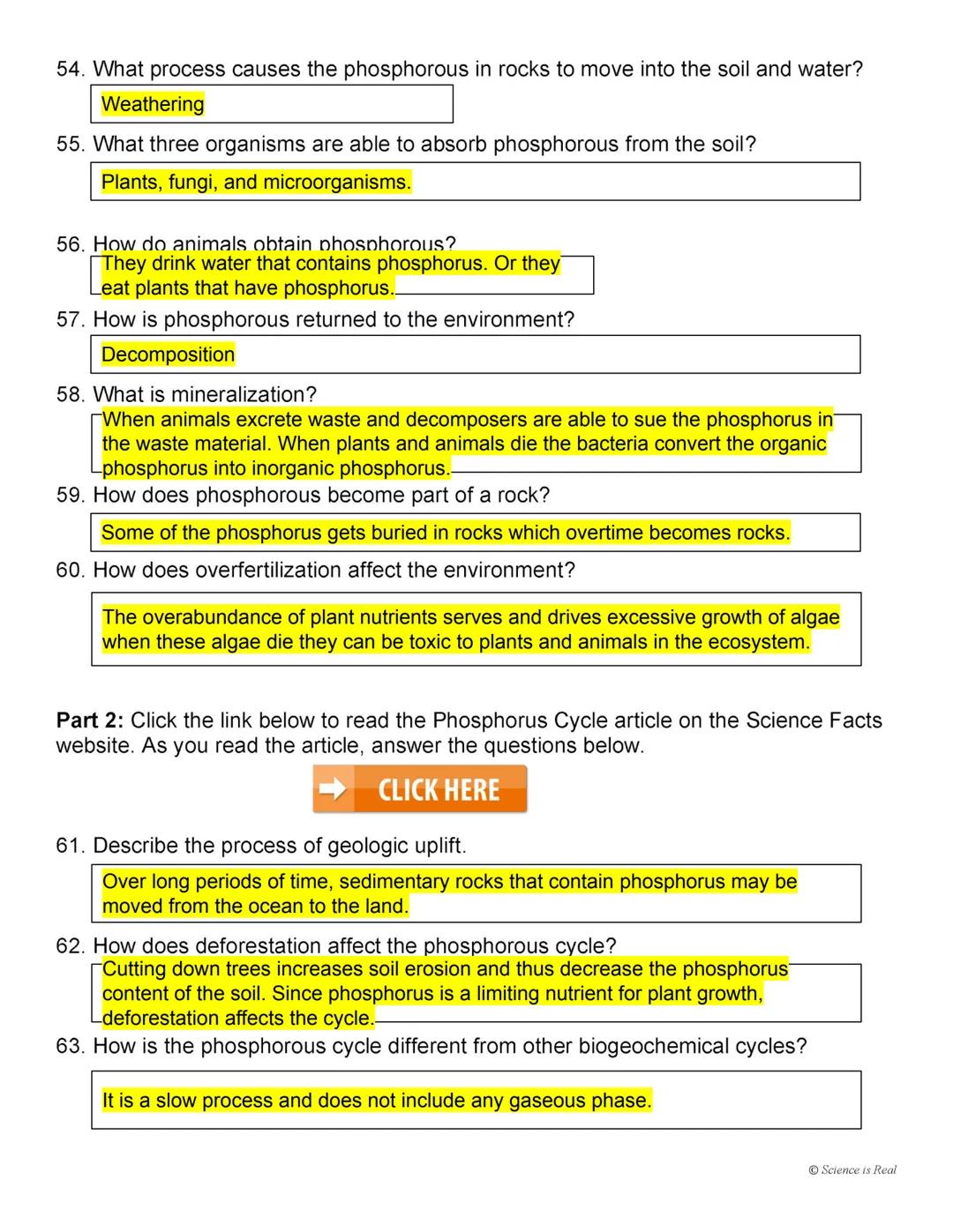 Biogeochemical Cycles Webquest
Name:
Task 1: Introduction to the Biogeochemical Cycles
Click the link below to watch the Biogeochemical Cycl