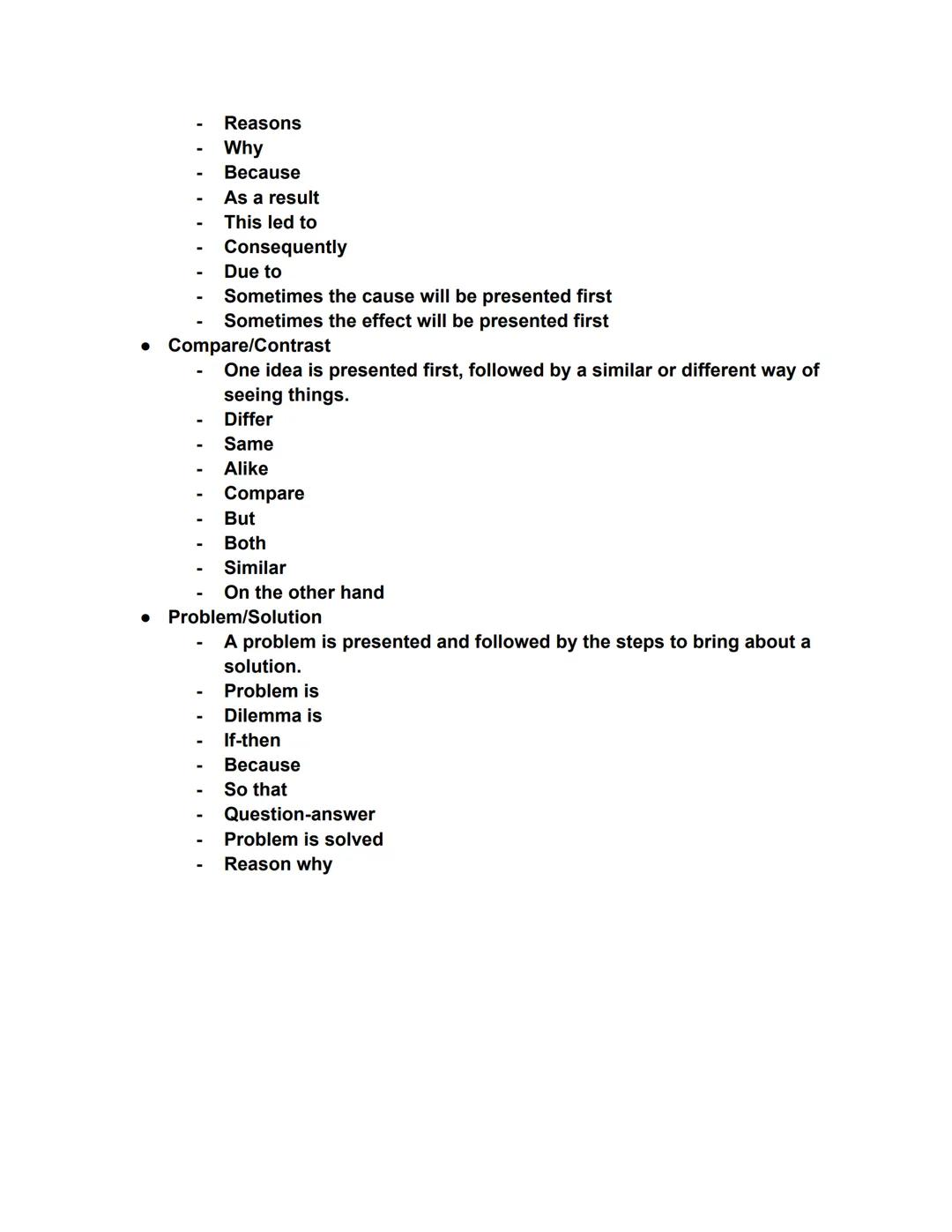 # Text Structure Notes

Analyze organizational methods used in informational texts.

Making information clear

*   Authors choose structures