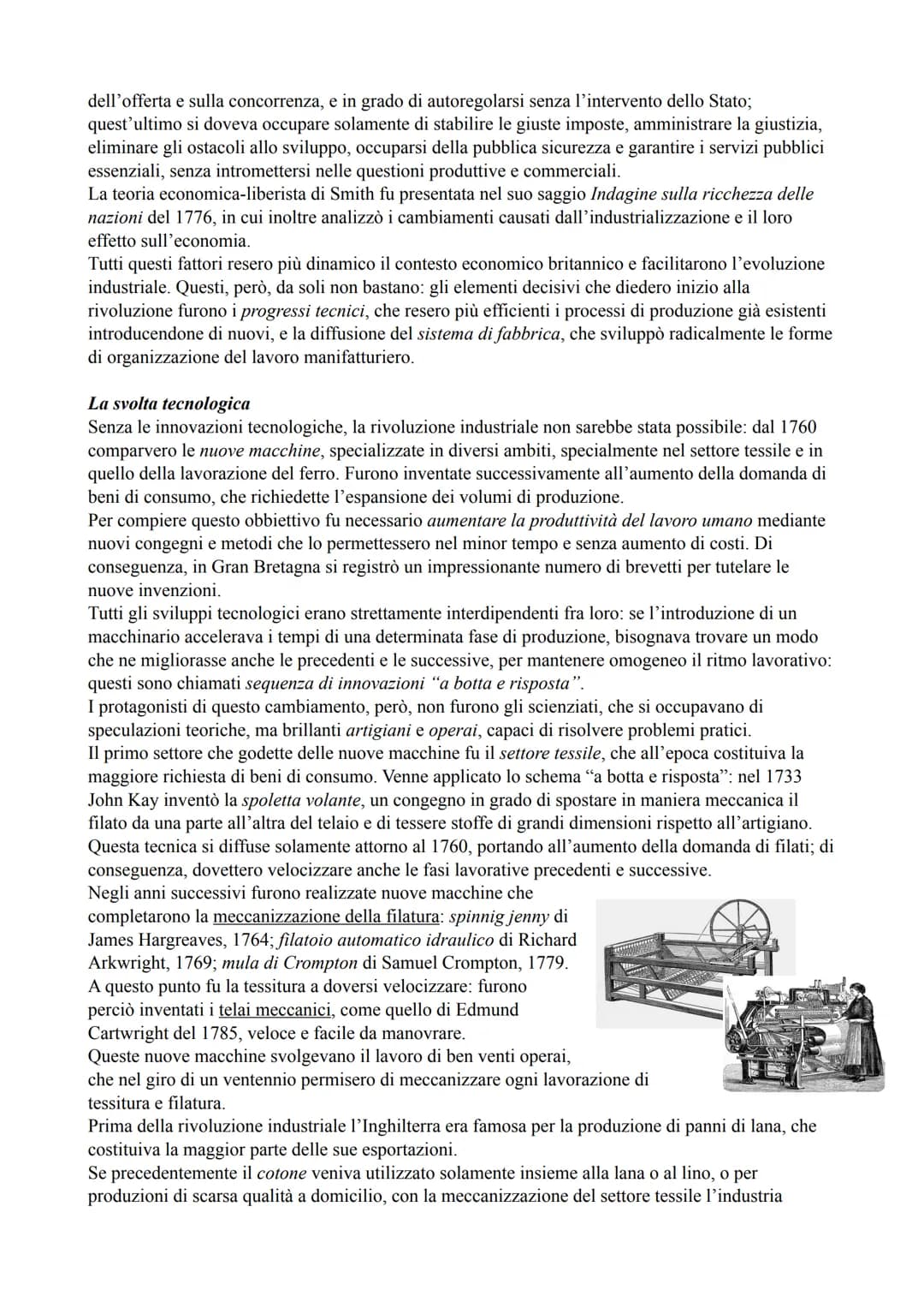 # LA RIVOLUZIONE INDUSTRIALE BRITANNICA

In Gran Bretagna, verso la fine del Settecento, prende
avvio la rivoluzione industriale, un radical
