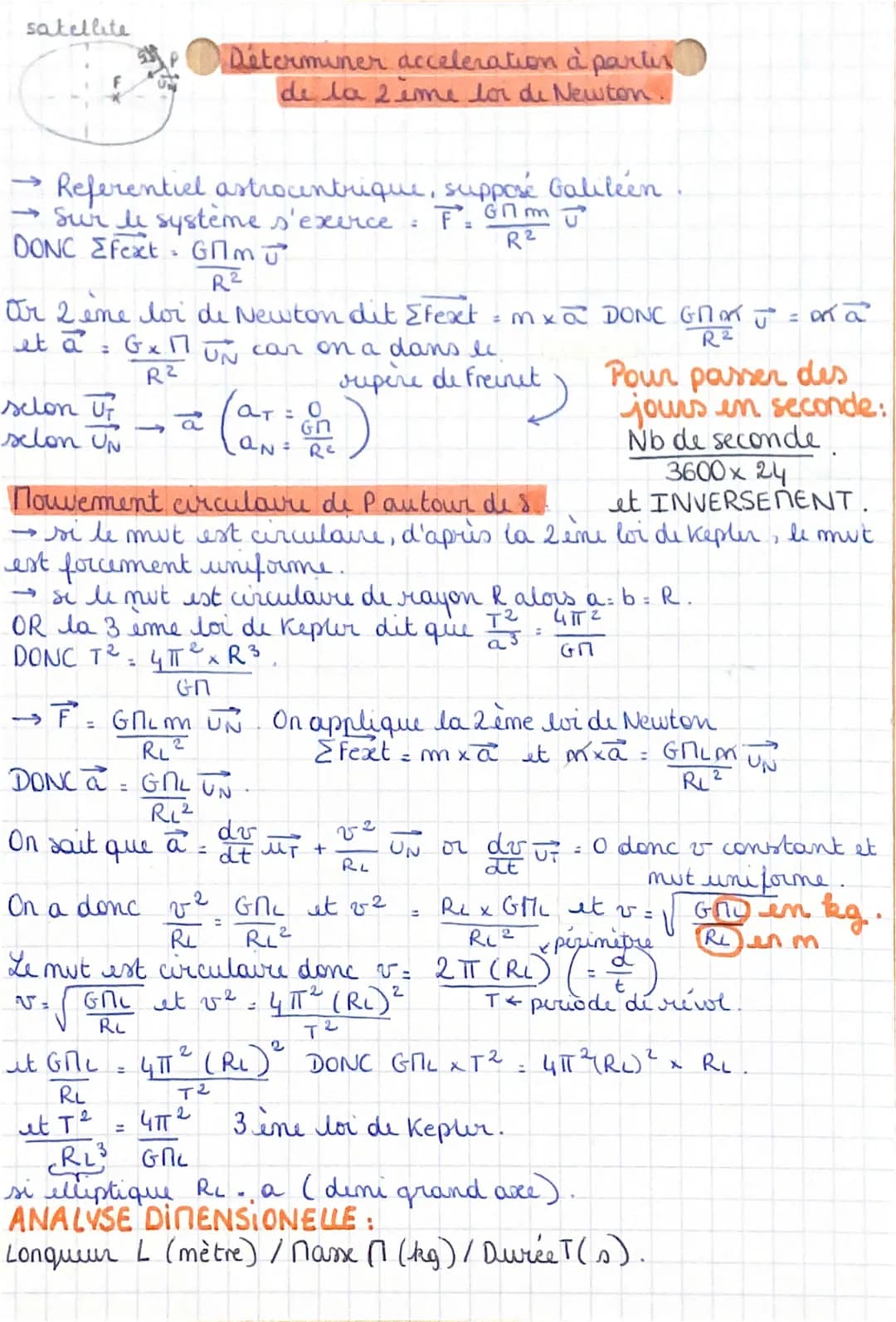 - physique -
# KEPLER
- chimie -
I ere loi: (loi des orbites elliptiques)
PERIHELIE point le+ proche
de I'astre attracteur. APHEUE
APHELIE p