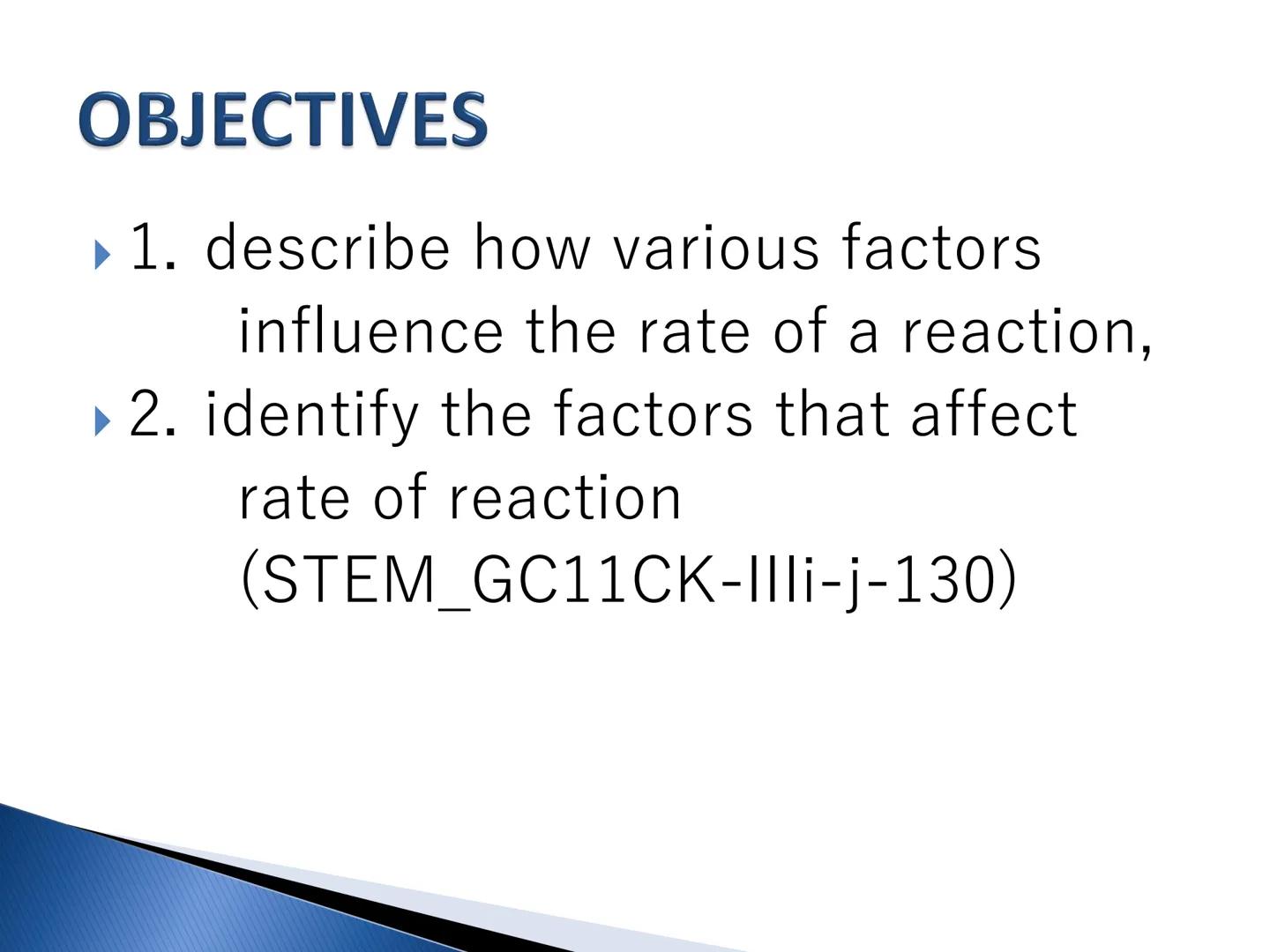 # Chemical Kinetics # ARRANGE ME!

► Think about each of the following
reactions: Rank these reactions in
order from the fastest to the slow