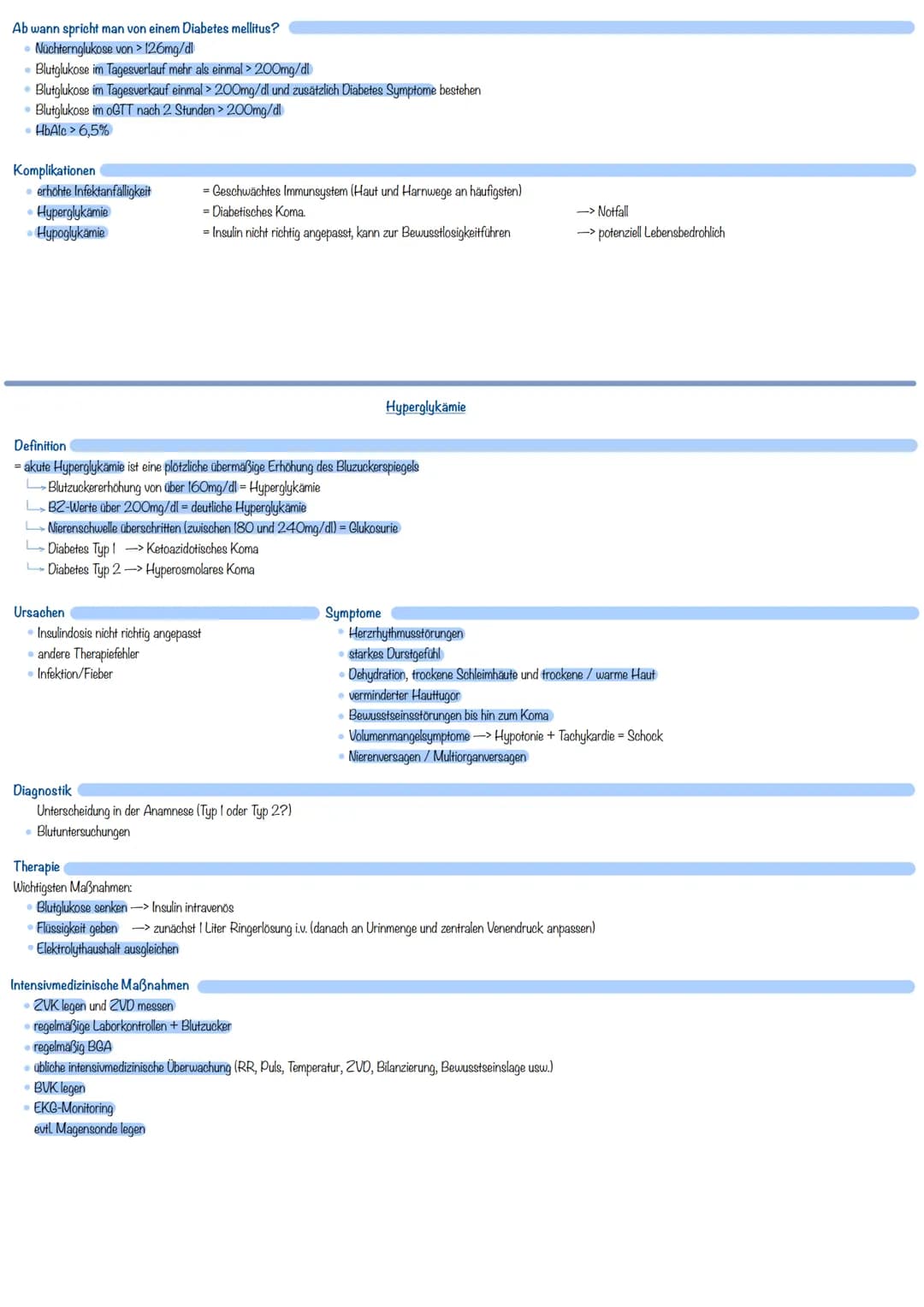 # Diabetes
Typ II

Definition
= chronisch verlaufende Erkrankung mit gestörtem Glukosestoffwechsel
- Blutglukose zu hoch aufgrund eines Insu