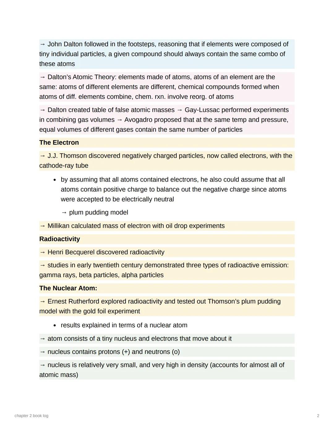 # chapter 2 book log

Name: LiLin Garfinkel

Assigned Reading: Chapter 2

Date: 9/15

First Reading (fast skim)

→ the study of chemistry ha