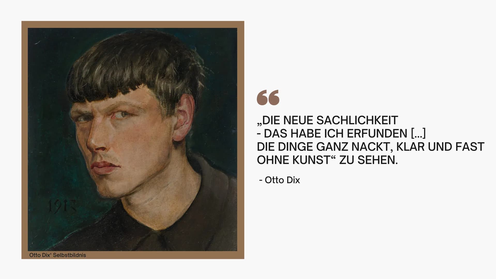 DIE
NEUE
SACHLICH-
KEIT

Emma Koch
11/2

Otto Dix „Die Eltern des Künstlers", 1924 # GLIEDERUNG

*   Zeitliche Einordnung der Epoche
*   His