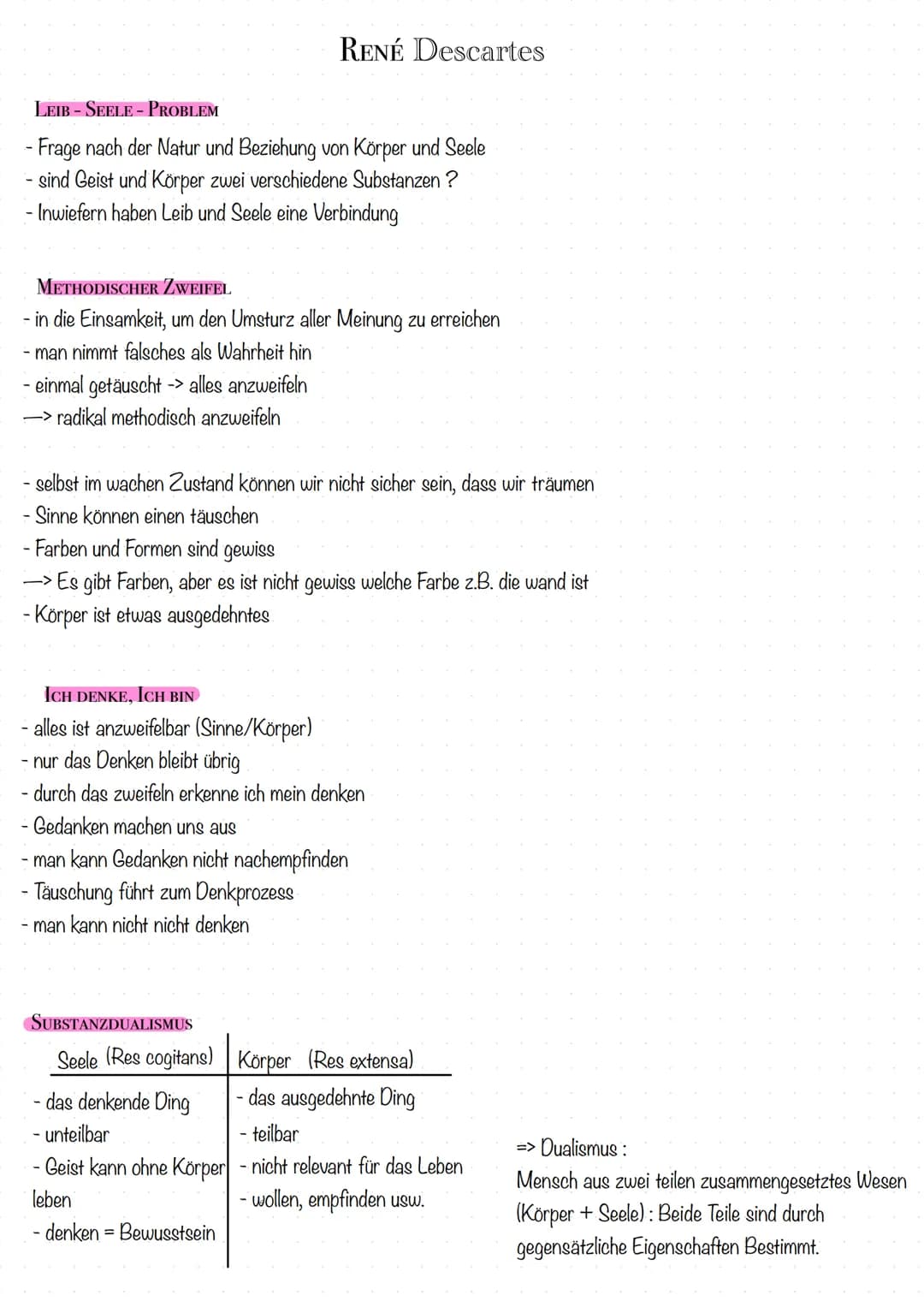 ANTHROPOLOGIE/
LEIB SEELE PROBLEM JEAN-PAUL Sartre

EXISTENTIALISMUS

- Die Existenz geht der Essenz voraus
-> der Mensch existiert erst und