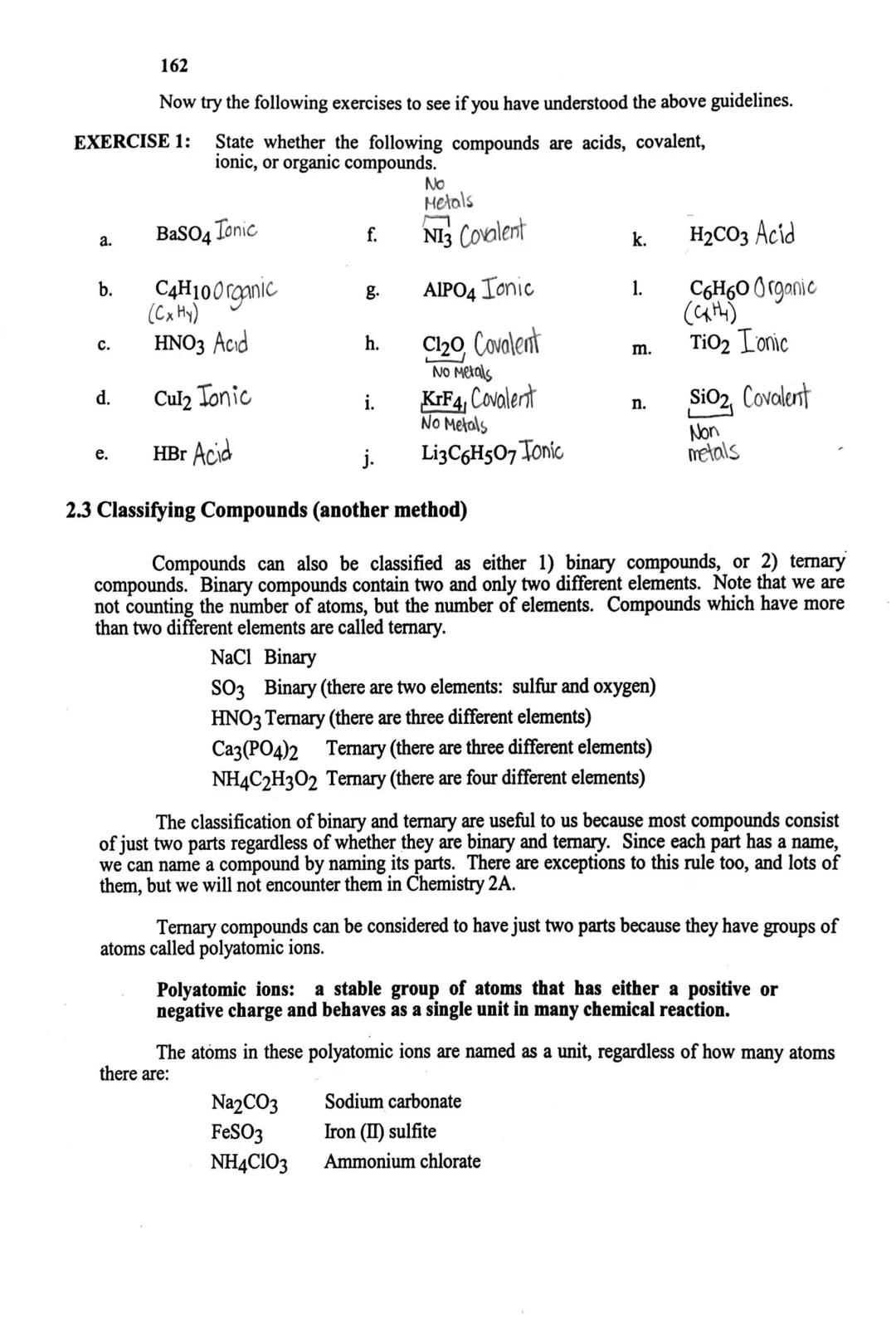 161
Study Assignment 2

Inorganic Nomenclature

2.1 Introduction

Nomenclature is a long word that means to name (Latin nomen = name, clatur