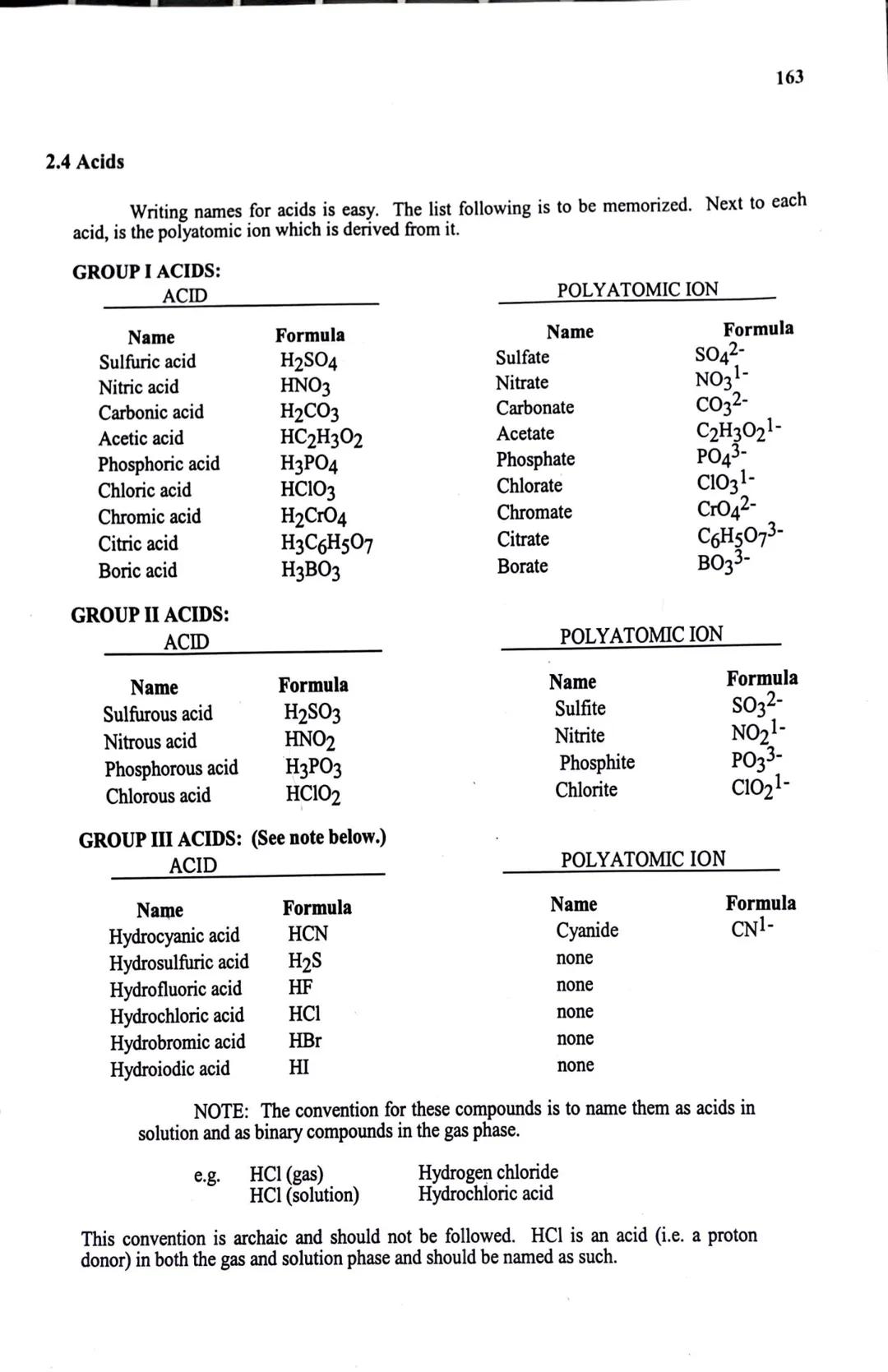 161
Study Assignment 2

Inorganic Nomenclature

2.1 Introduction

Nomenclature is a long word that means to name (Latin nomen = name, clatur