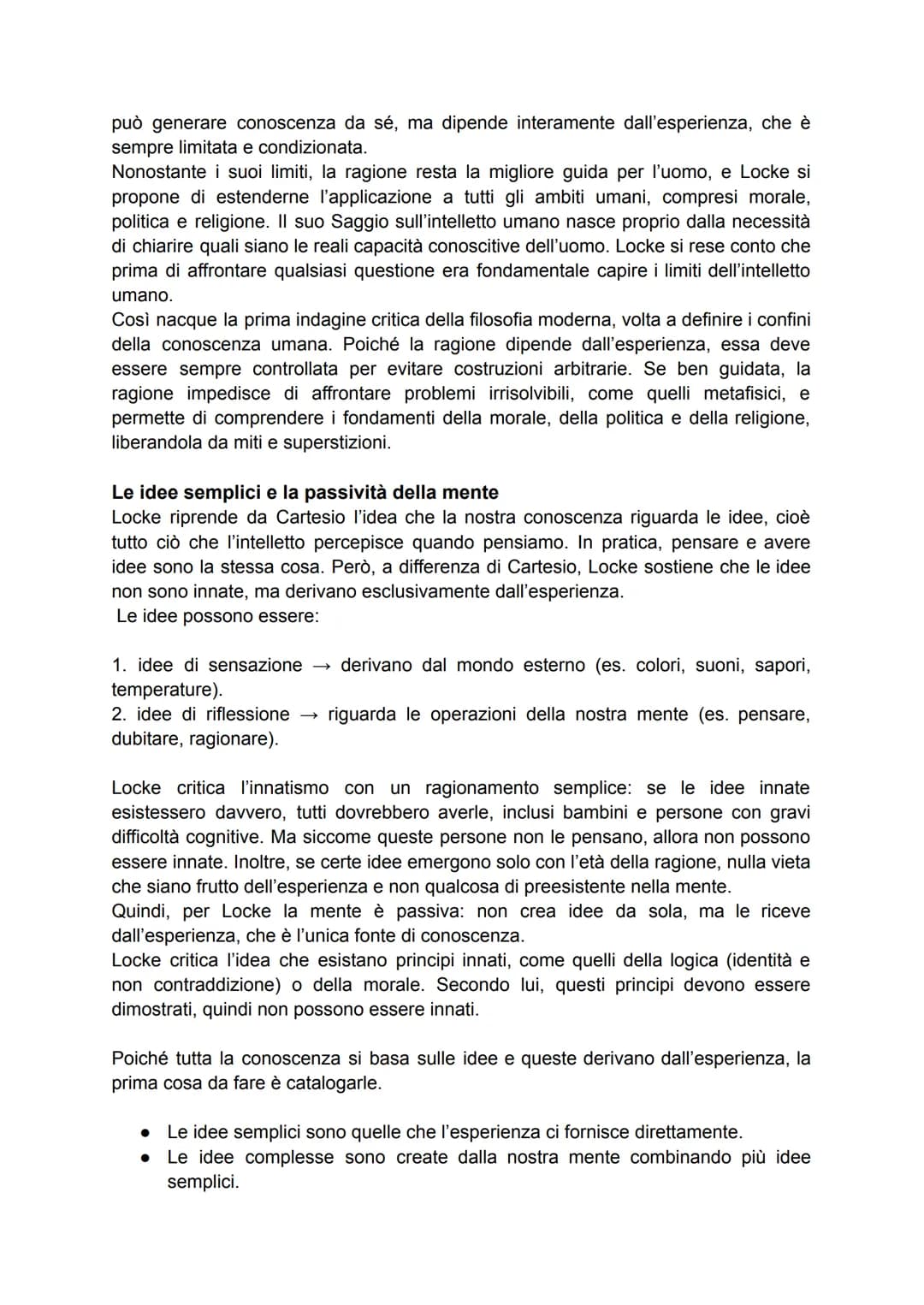 # Locke

La vita

Locke nacque nel 1632, visse in un periodo turbinoso della storia inglese, segnato
dalla prima rivoluzione e dalla decapit