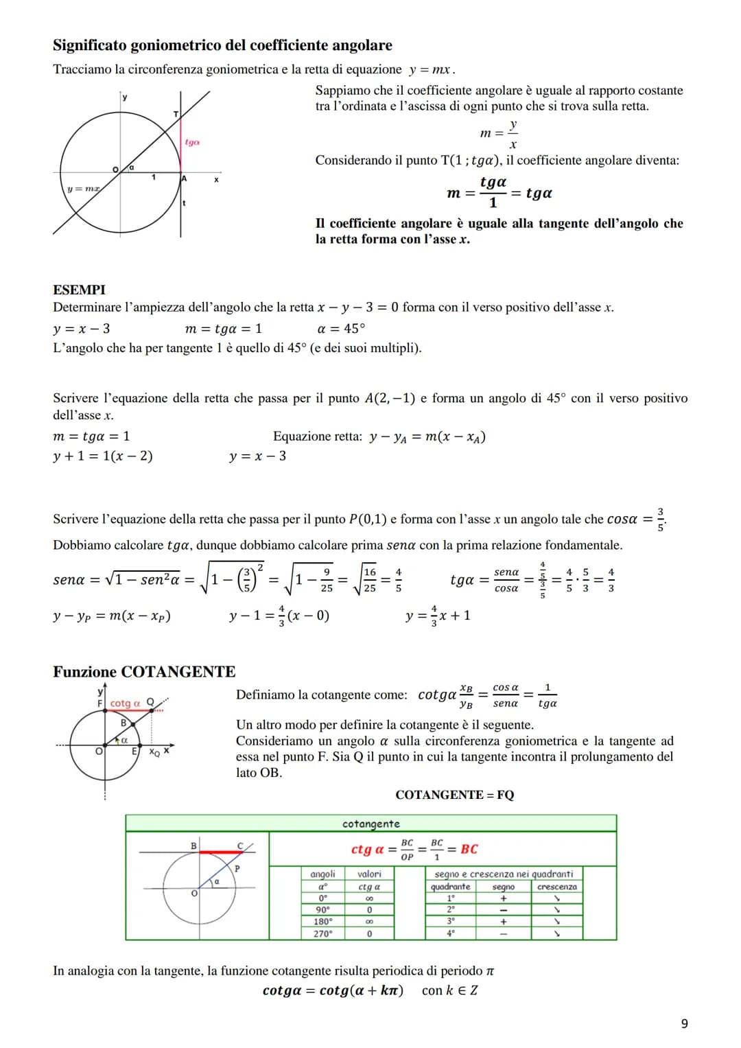 # GONIOMETRIA

La Goniometria è quella parte della Matematica che si occupa della misura degli angoli e delle relative funzioni.
La Trigonom