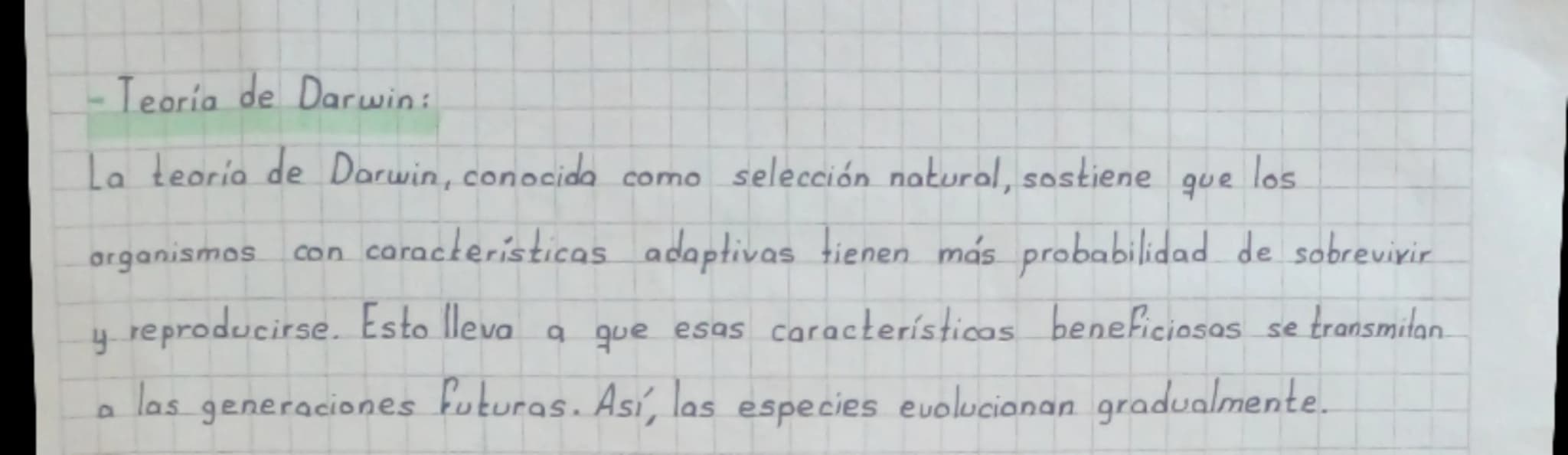 # Evolución

-La evolución es el proceso mediante el cual las especies cambian
y se adaptan a su entorno a lo largo del tiempo.
-Teoría de l