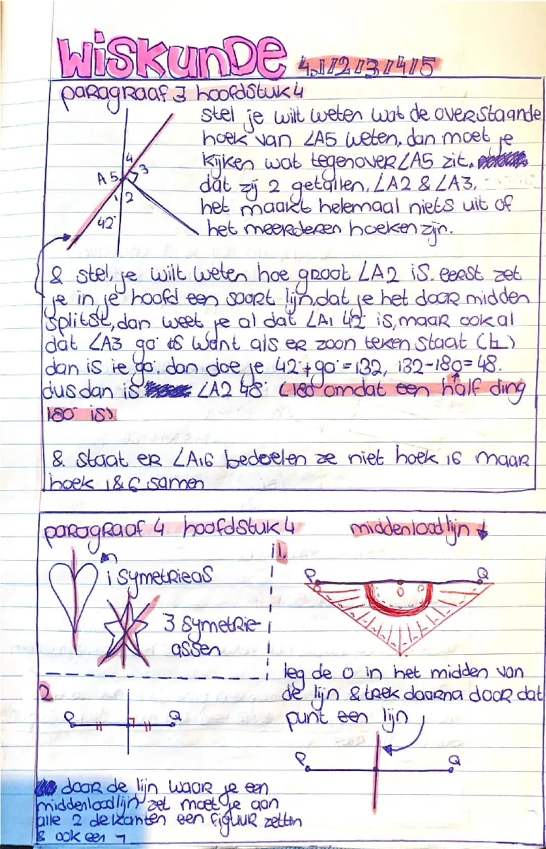 # WISKUNDE 4/2/3/415
paragraafi hoofdstuki
gestrekte hoek

Rechte
hoek
Scherpe
hoek
Stompe
hoek
Volle
hoek

































