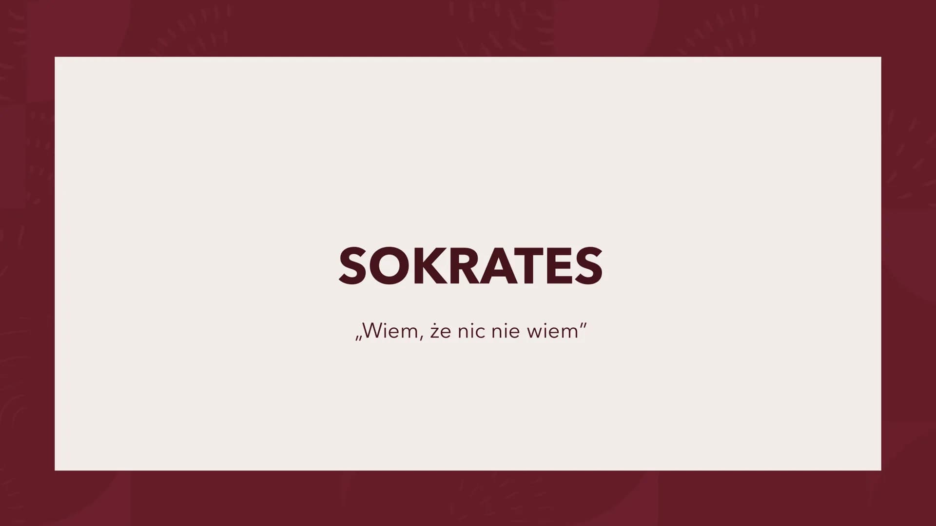 # SOKRATES

Ogólne informacje # ERA PRESOKRATEJSKA # O co chodzi z filozofią przyrody?

"Gdy rozpoczynała się filozofia w Grecji, nauki szcz