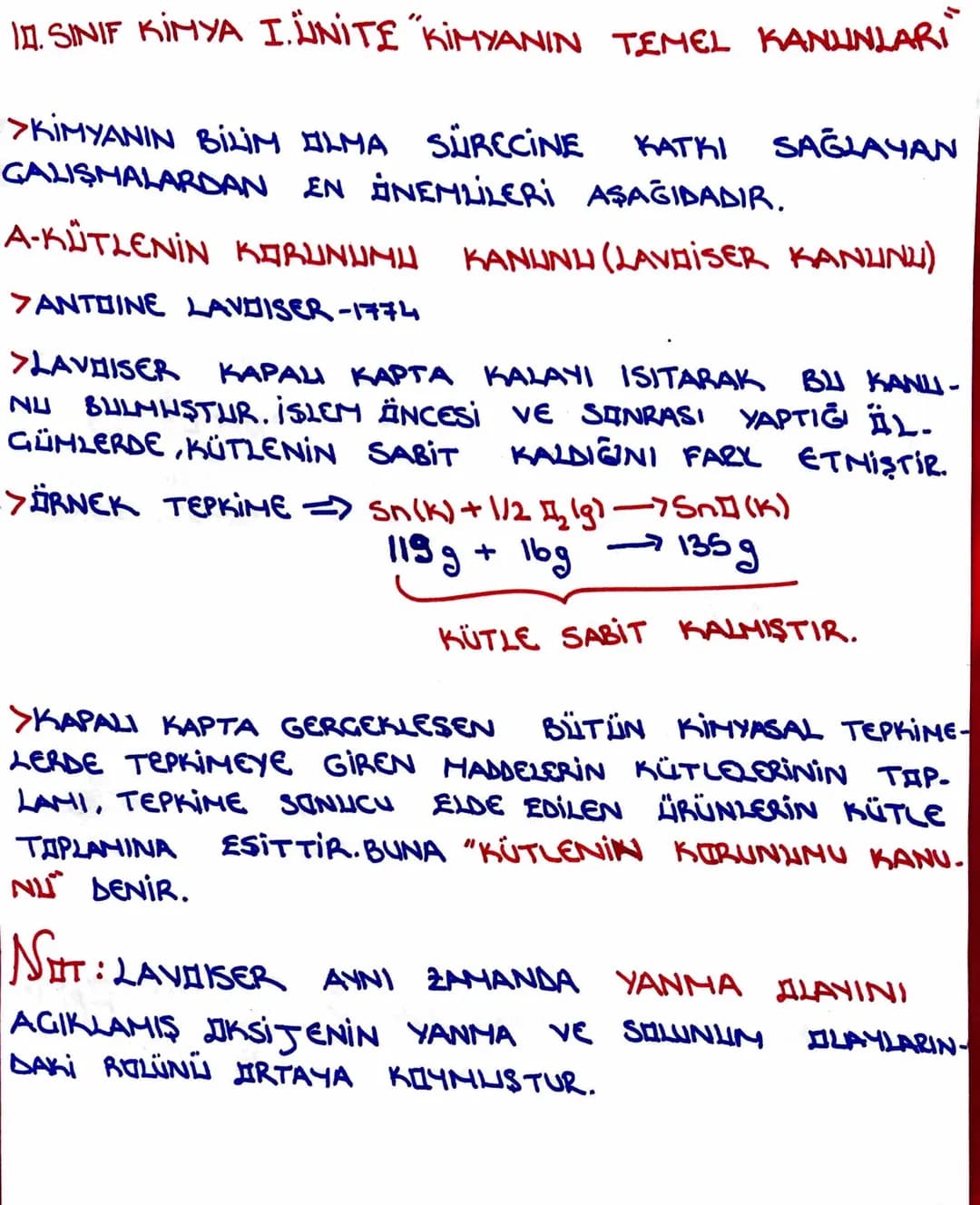 II. SINIF KİMYA I. ÜNİTE "KİMYANIN TEMEL KANUNLARI

>KİMYANIN BİLİM OLMA SÜRECİNE KATKI SAĞLAYAN
GALIŞMALARDAN EN SİNEMLİLERİ AŞAĞIDADIR.
A-