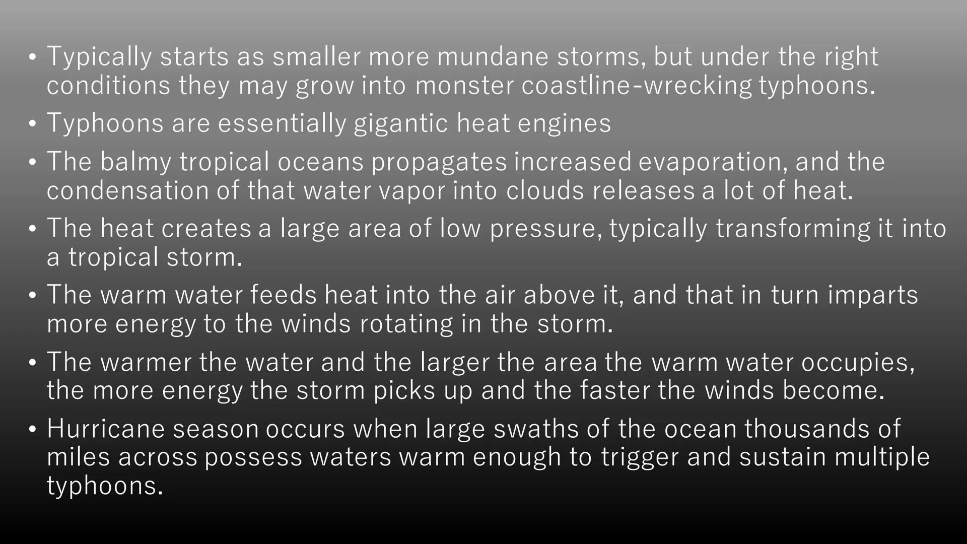 TYPHOON MORR
MTSAT-ELOSTER PSTOP IP NOU 2.17 10:57 UTC
➤ The term typhoon refers to
a tropical, cyclonic storm
that originates in western
Pa