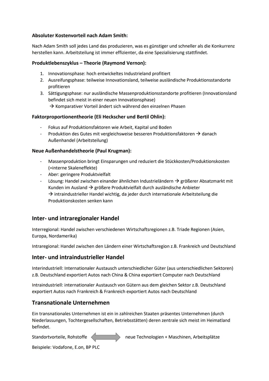 # Abitur Wirtschaft Zusammenfassung - Sektor Ausland

## Der Sektor Ausland im Wirtschaftskreislauf

Haushalte

Transferzahlungen

Direkte S