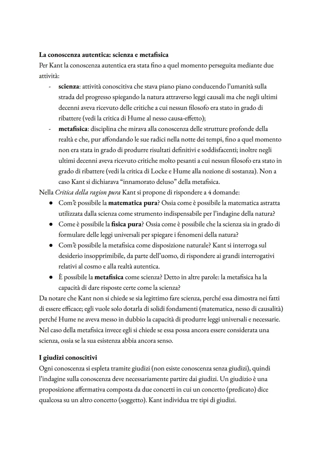 # IMMANUEL KANT

Kant e l'illuminismo

Il pensiero di Immanuel Kant, pur essendo estremamente originale, si colloca nel clima
culturale dell