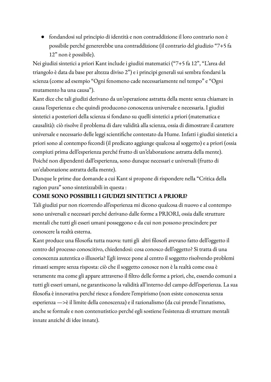 # IMMANUEL KANT

Kant e l'illuminismo

Il pensiero di Immanuel Kant, pur essendo estremamente originale, si colloca nel clima
culturale dell