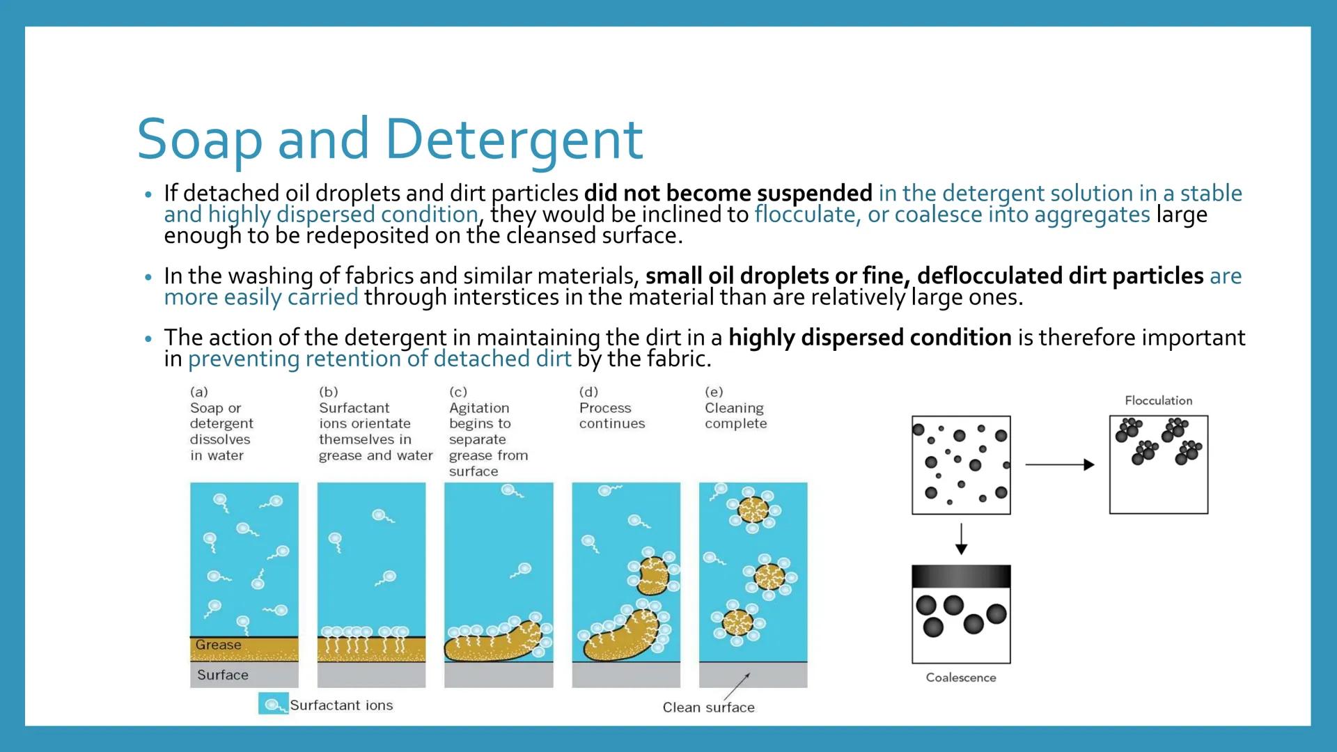 # SOAP AND

# DETERGENT

Chemical Process Industries What are the similarities of soap and detergent? # What are the differences between soa