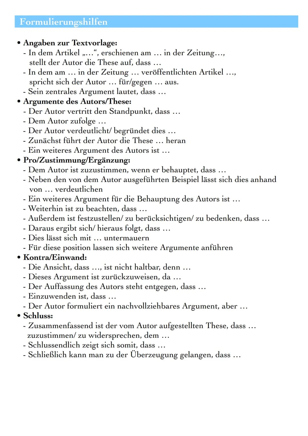 # TEXTGEBUNDENE ERÖRTERUNG

Definition

In einer Erörterung setzt man sich kritisch mit einem Thema auseinander
und betrachtet es von mehrer