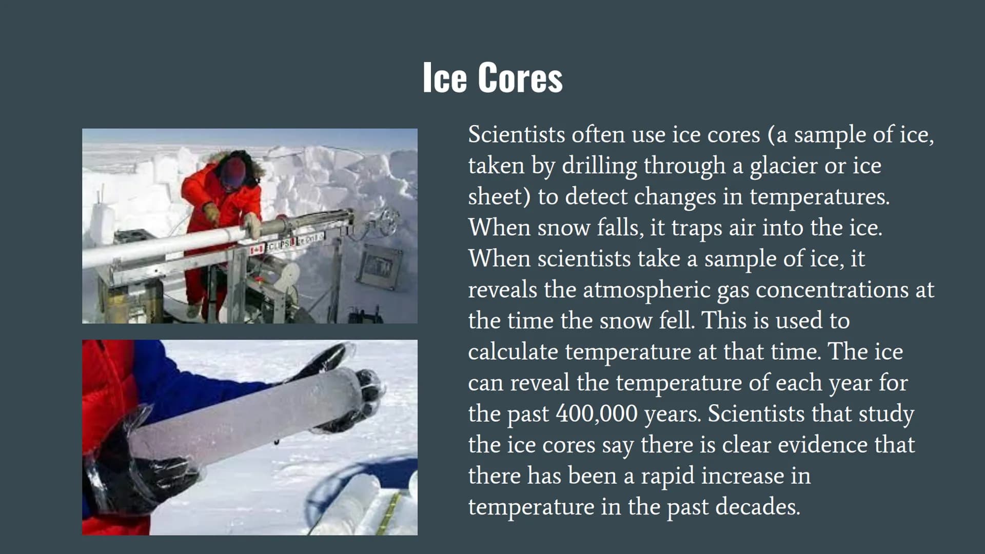 # Climate Change and Global Warming

The global climate has been changing since time began and will continue to change
into the future. The 