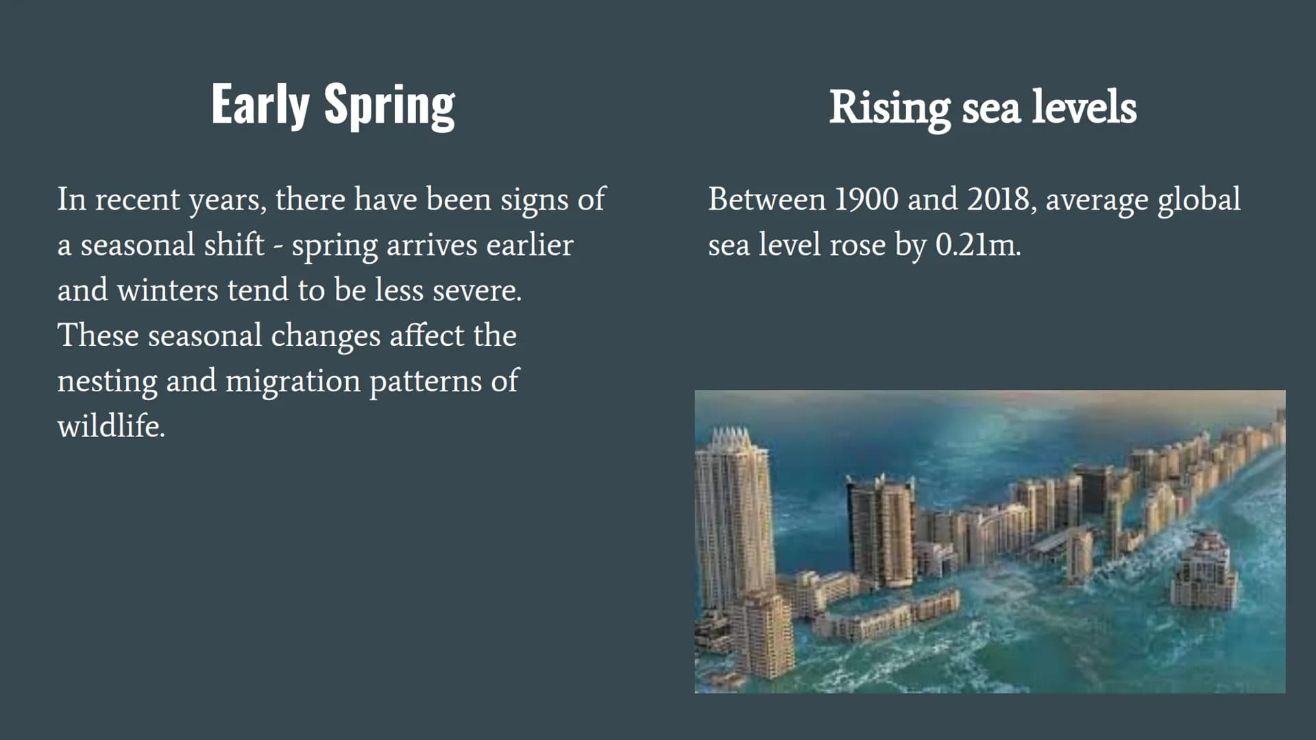 # Climate Change and Global Warming

The global climate has been changing since time began and will continue to change
into the future. The 