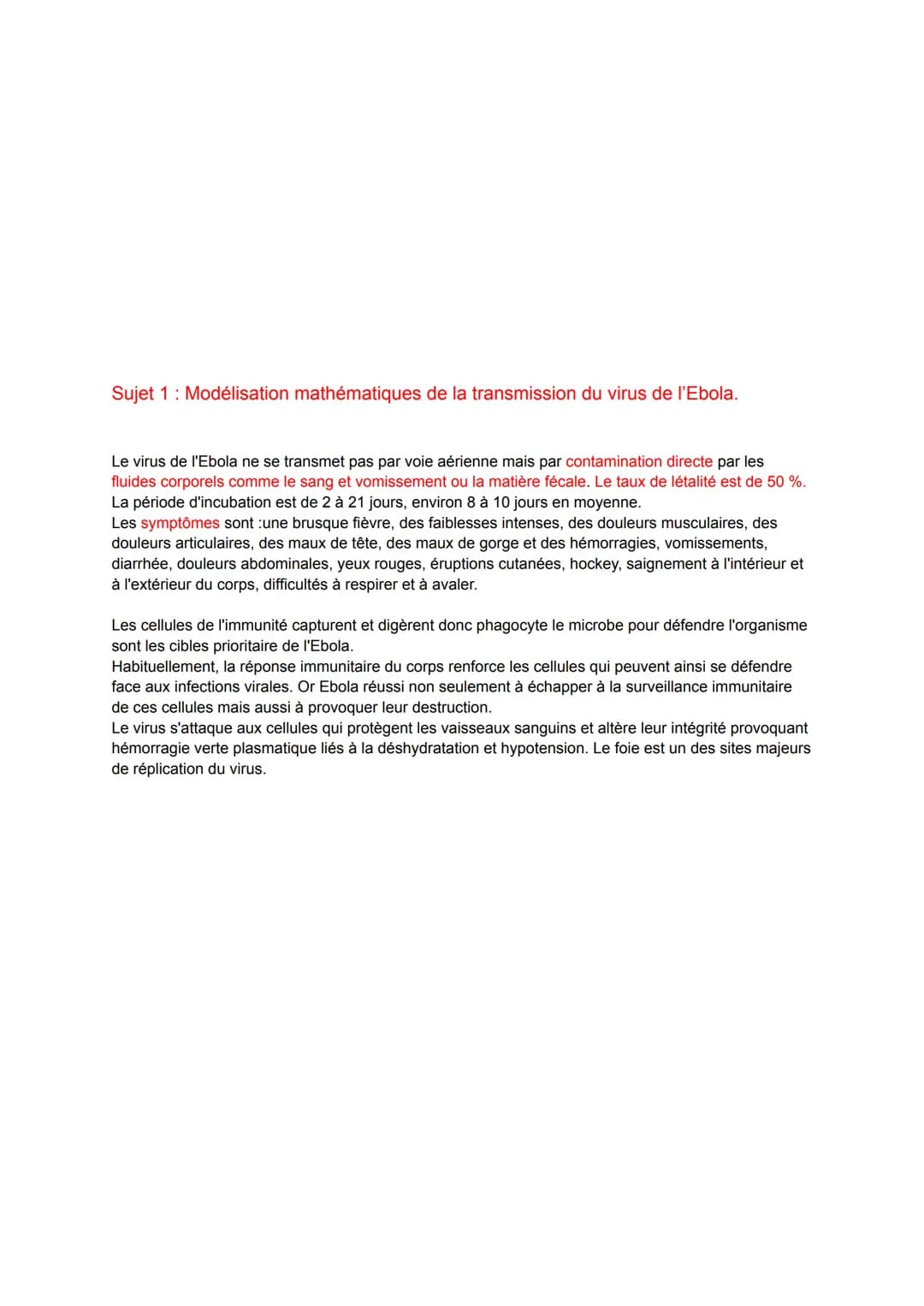Grand oral: Comment la vaccination contre Ebola permet-elle à notre corps de lutter
contre le virus ?

Passionnée du corps humain et de la s