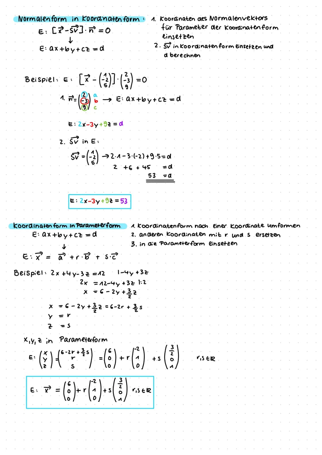 # Analytische Geometrie

Vektoren

Definition

Ein vektor ist eine menge von Pfeilen in der Ebene/ im Raum, die alle:

- gleich lang

- glei