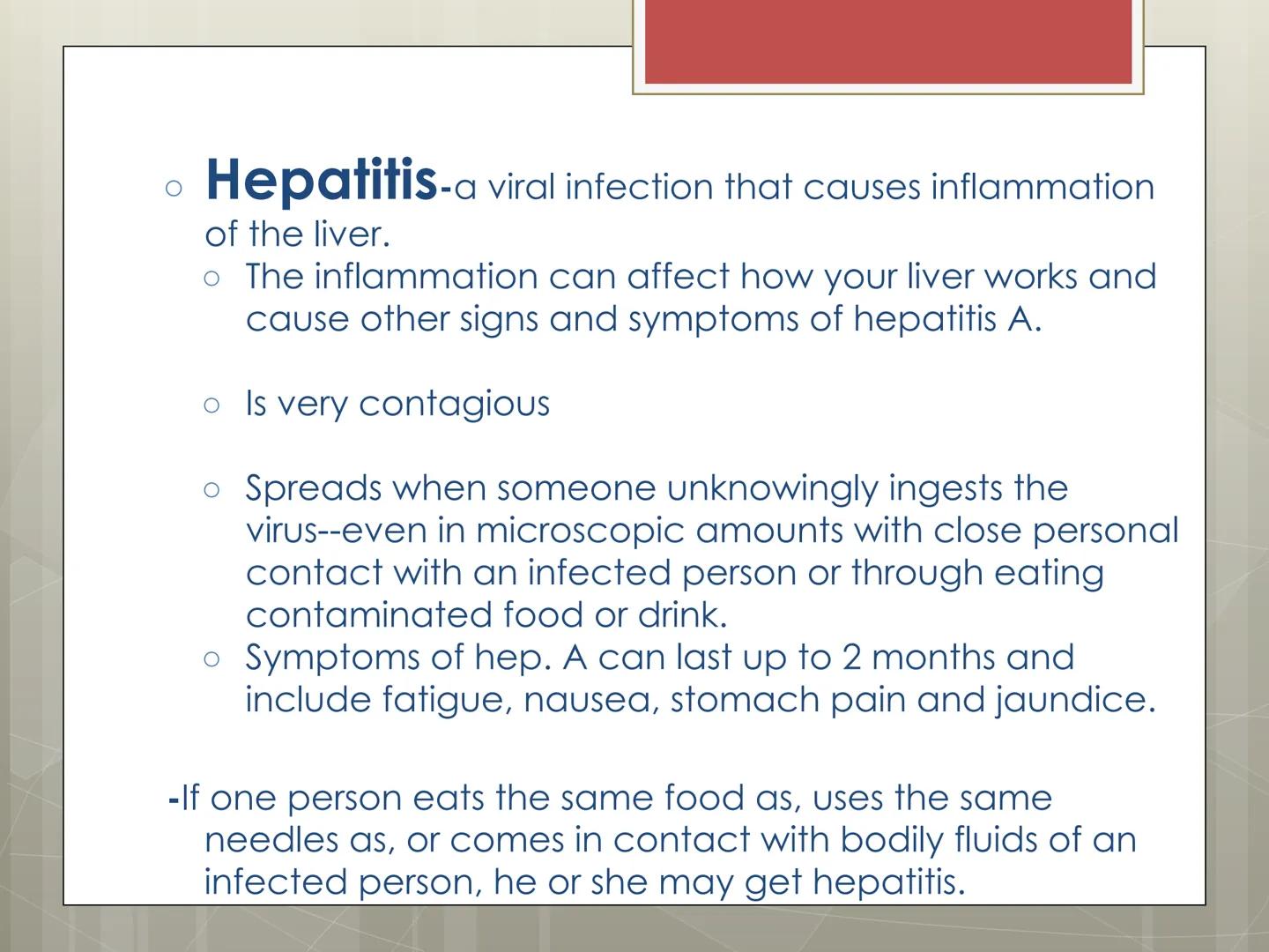 Infectious
Diseases
Chapters 15 and 16 Infectious Disease

*   Diseases caused and transmitted from person to
    person, by microorganisms 